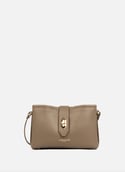 Crossbody bag - Top Double  Taupe - in - or
