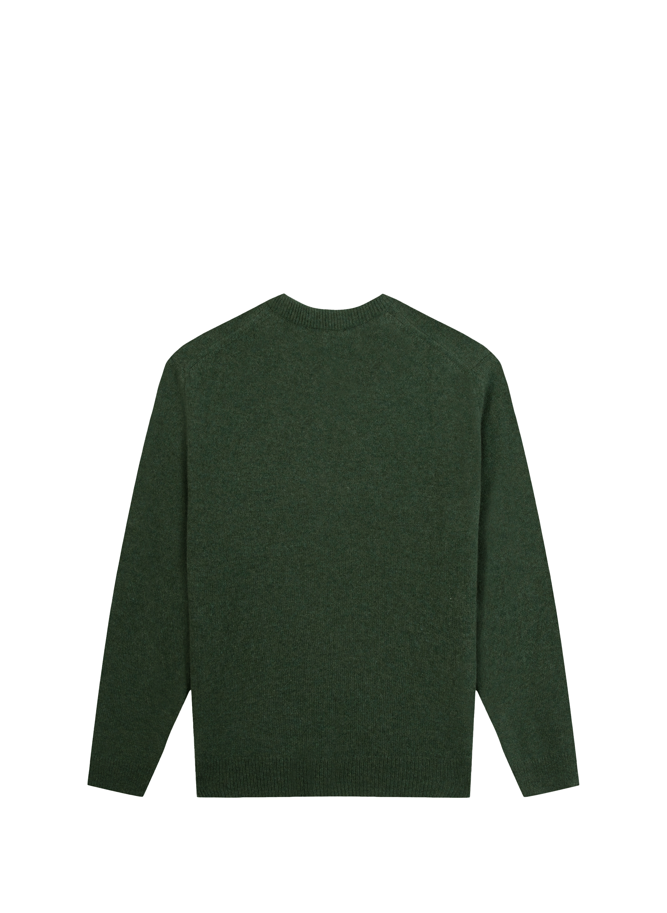 Pull droit brodé en laine vierge MAISON LABICHE Vert
