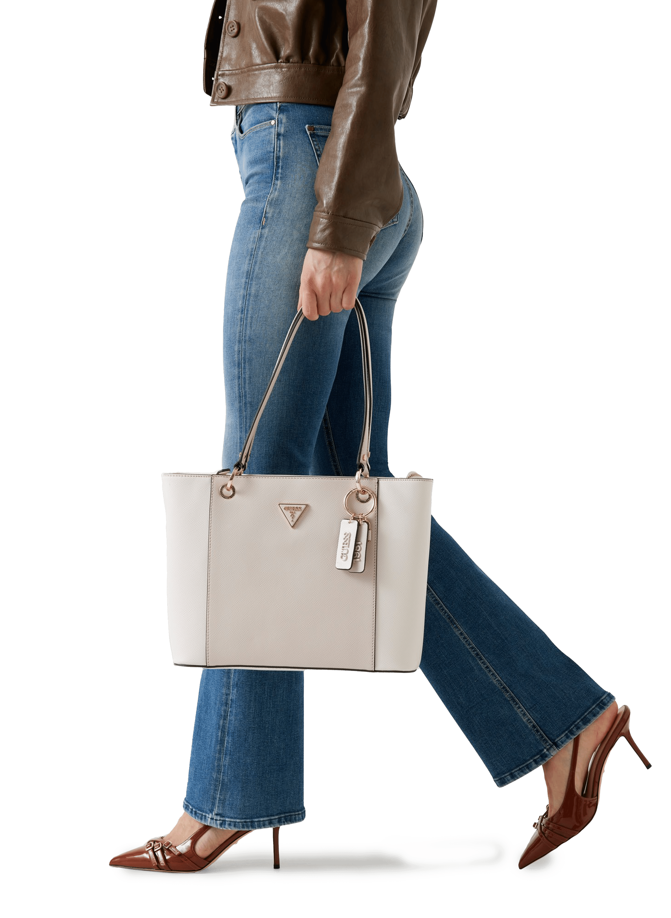 Tote bag Noelle II GUESS Beige
