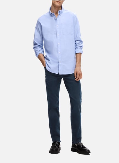 Straight leg jeans in blended organic cotton SELECTED Straight leg jeans in blended organic cotton SELECTED