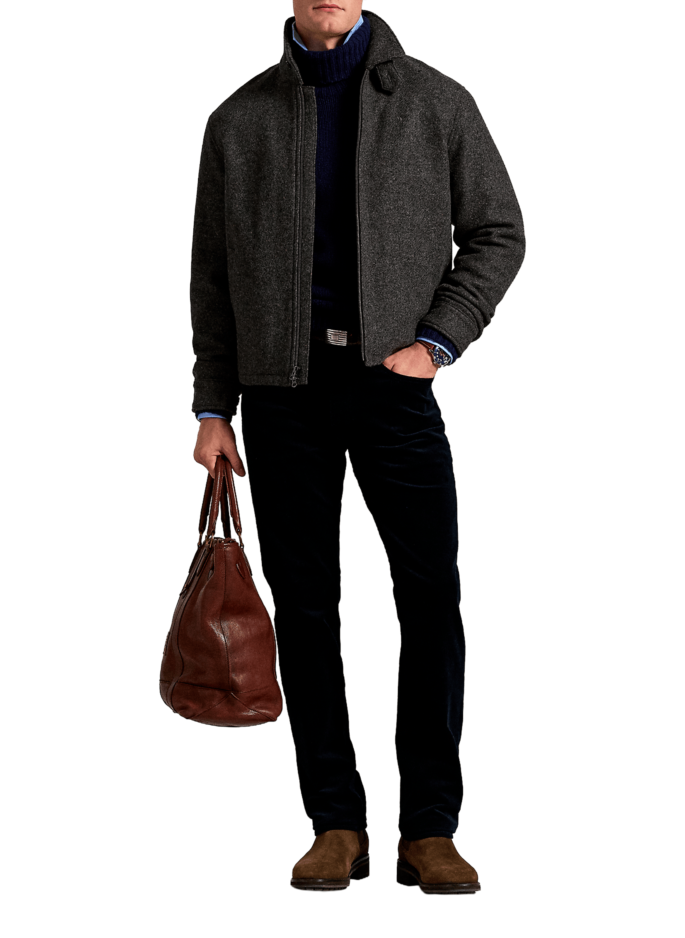 Double-breasted blazer POLO RALPH LAUREN Grey