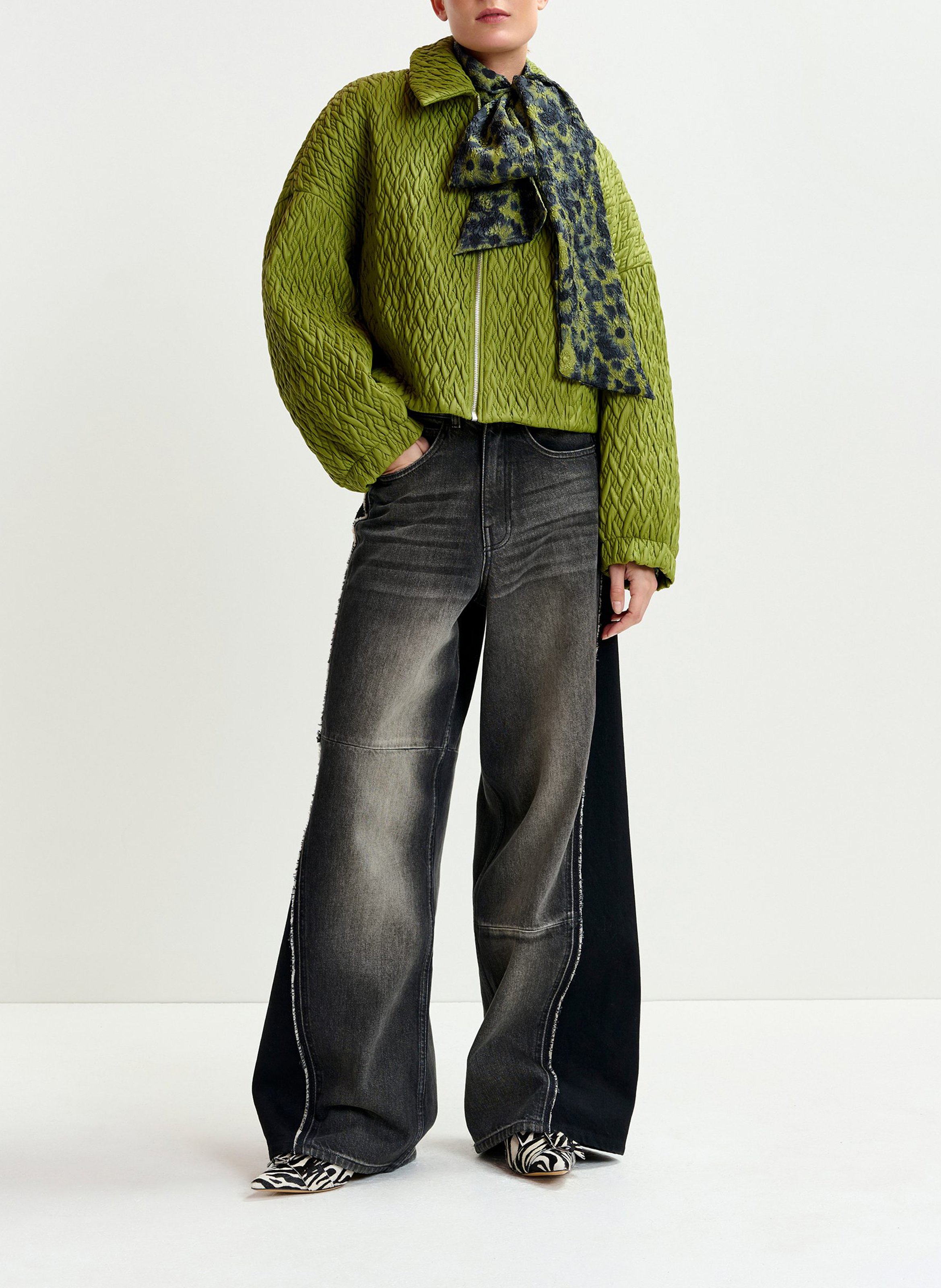 Veste col classique effet cuir imille ESSENTIEL ANTWERP Vert