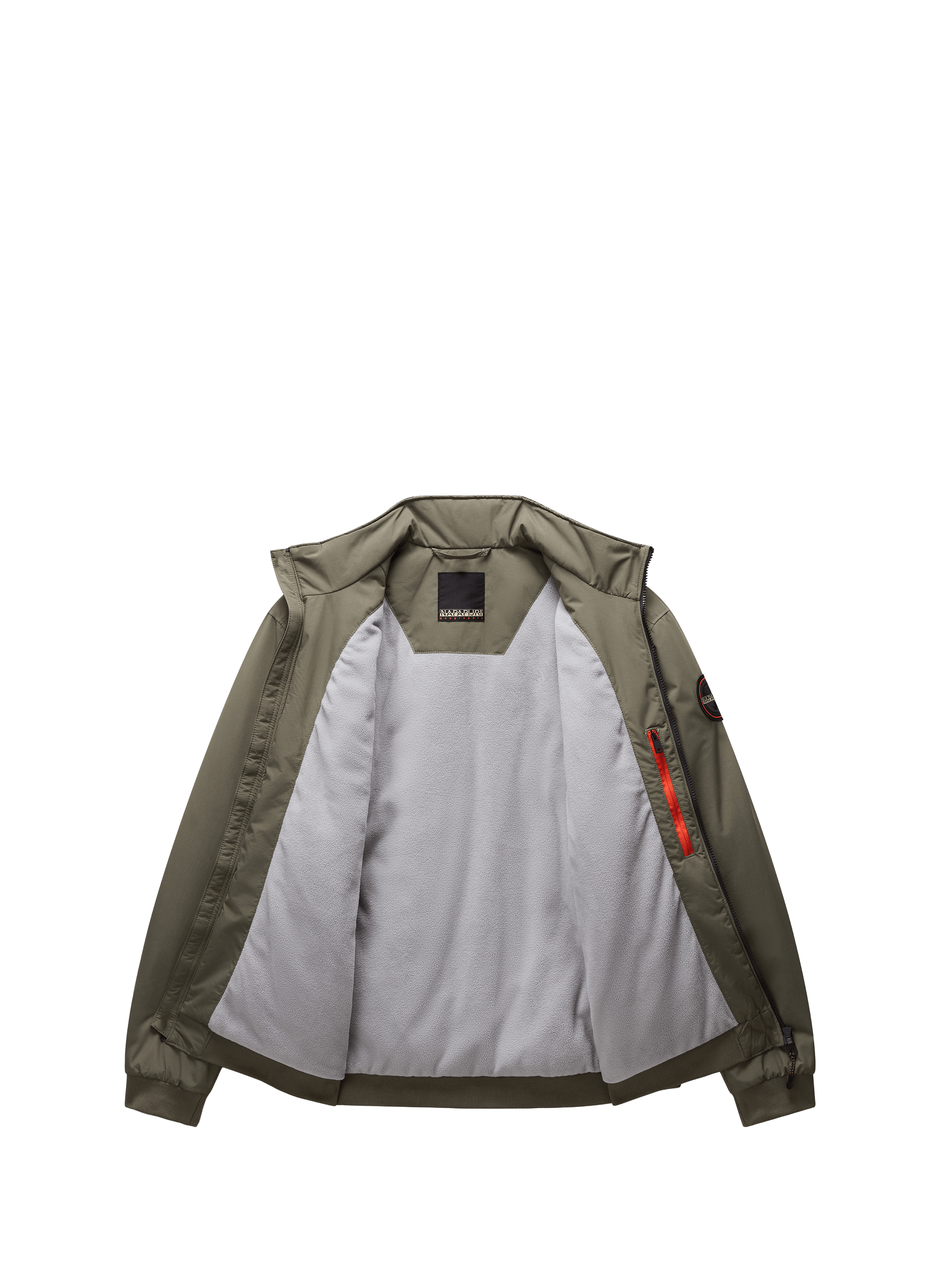 Recycled polyester-blend windbreaker jacket NAPAPIJRI Green