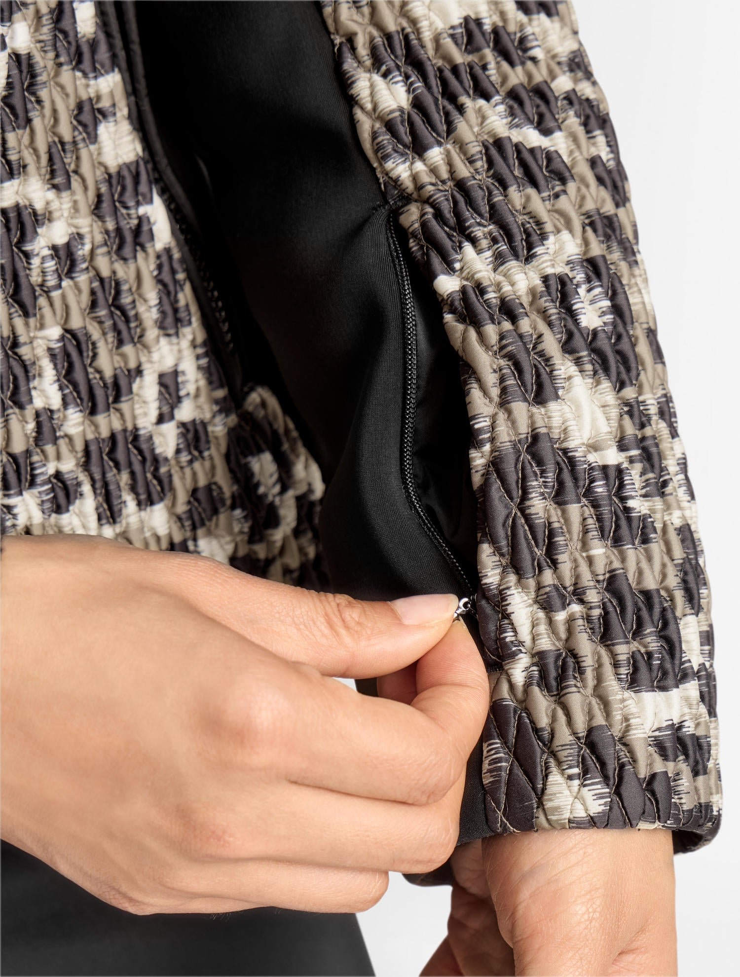 Veste de ski montana leopard col tailleur coupe ajustée FUSALP Beige