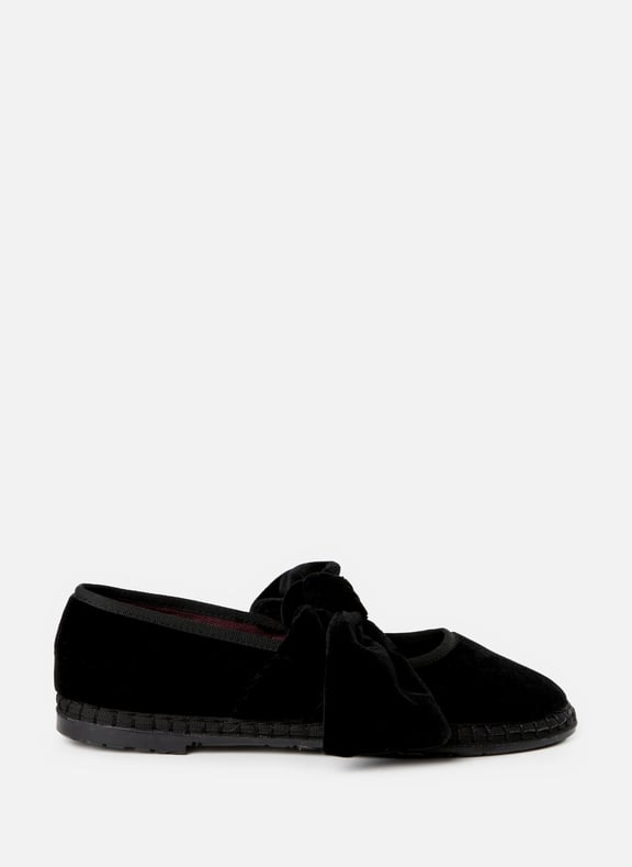 Ballerines velours en coton mélangé Noir by FLABELUS FLABELUS Ballerines velours en coton mélangé Noir
