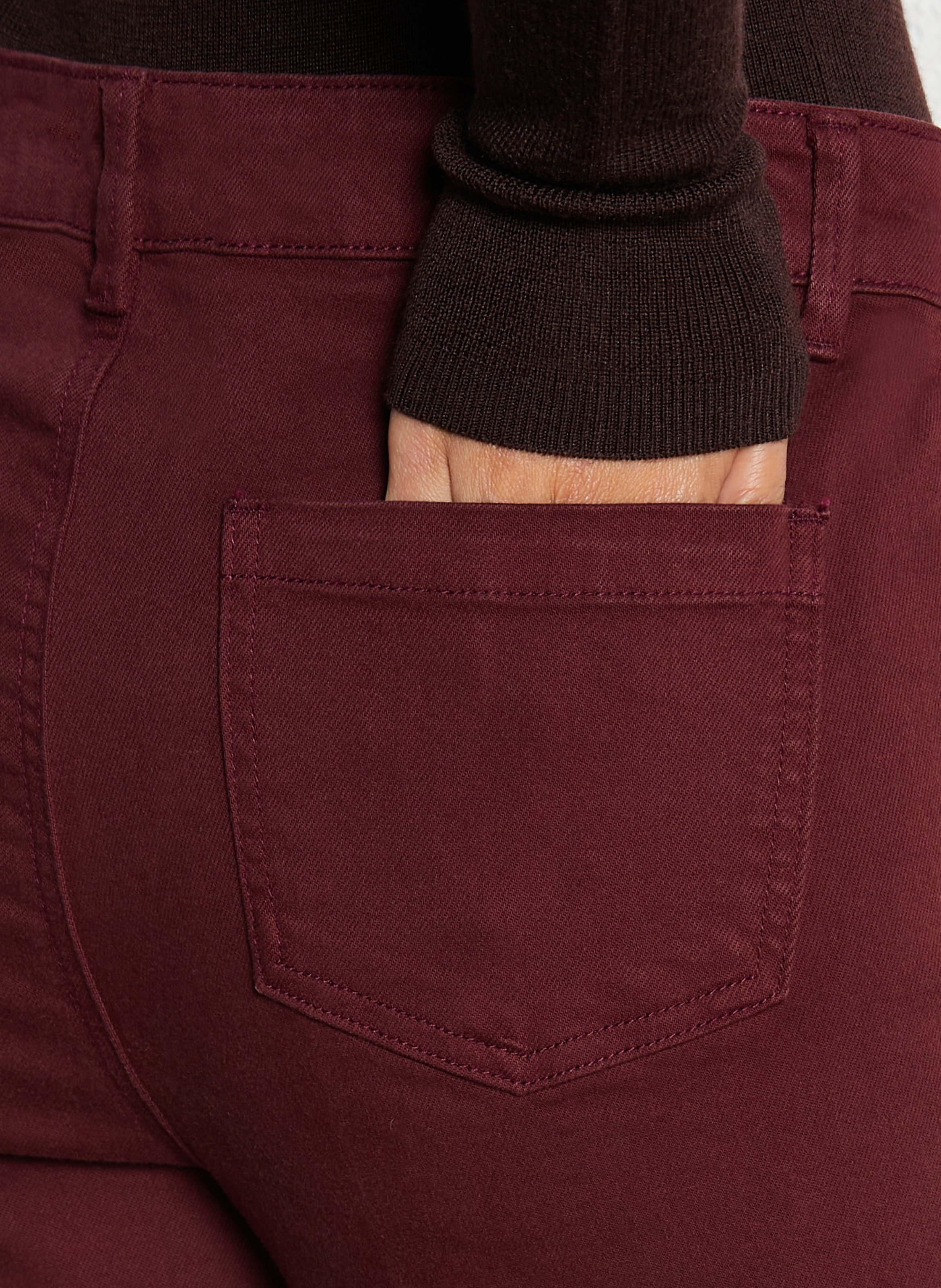 Jean flare luna MAISON 123 Rouge