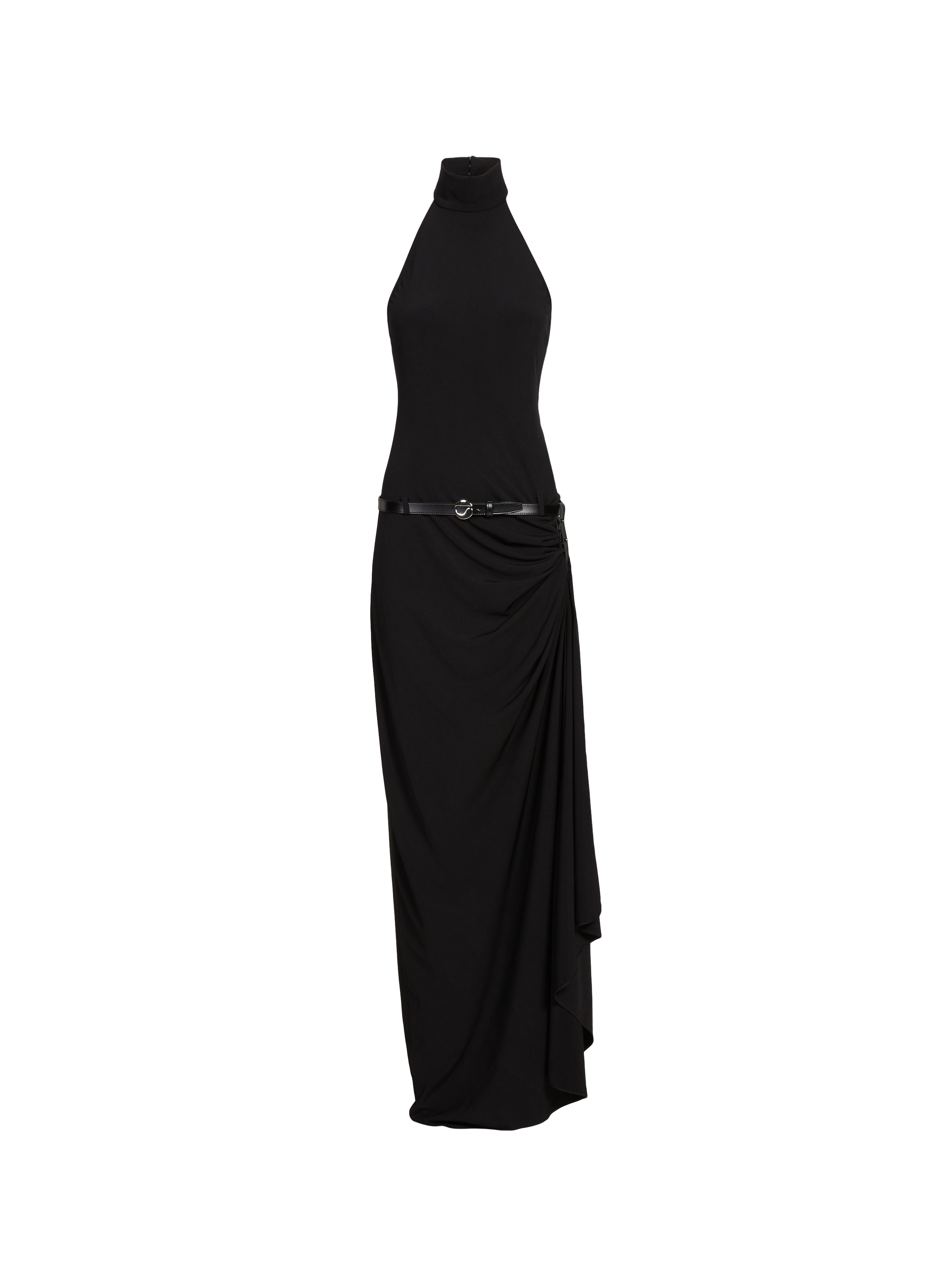 Drapped open-back maxi dress COPERNI Black