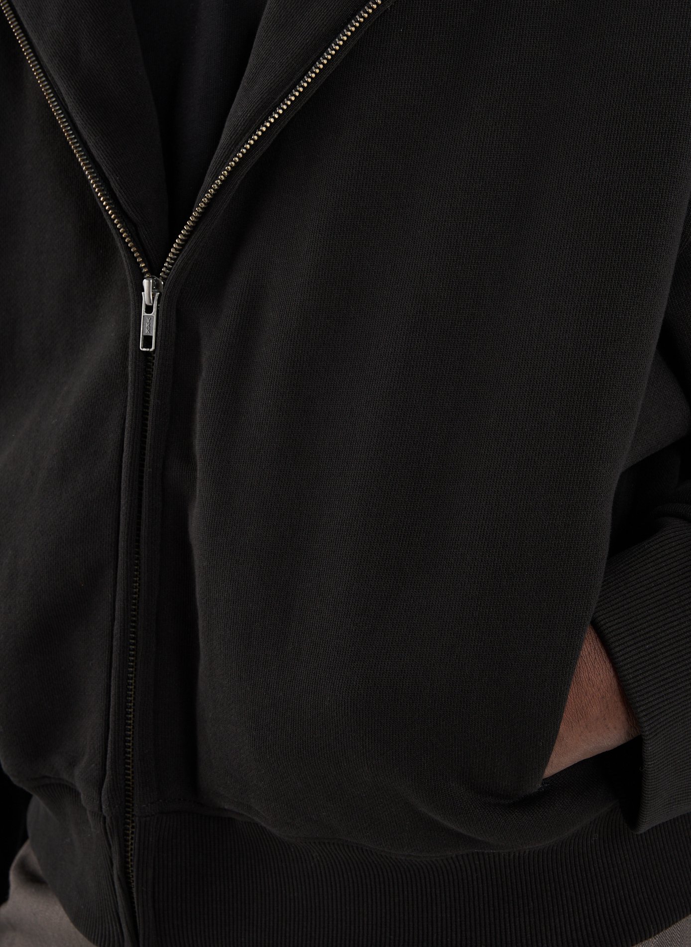 Ritssluiting sweatshirt van katoen ENTIRE STUDIOS Zwart