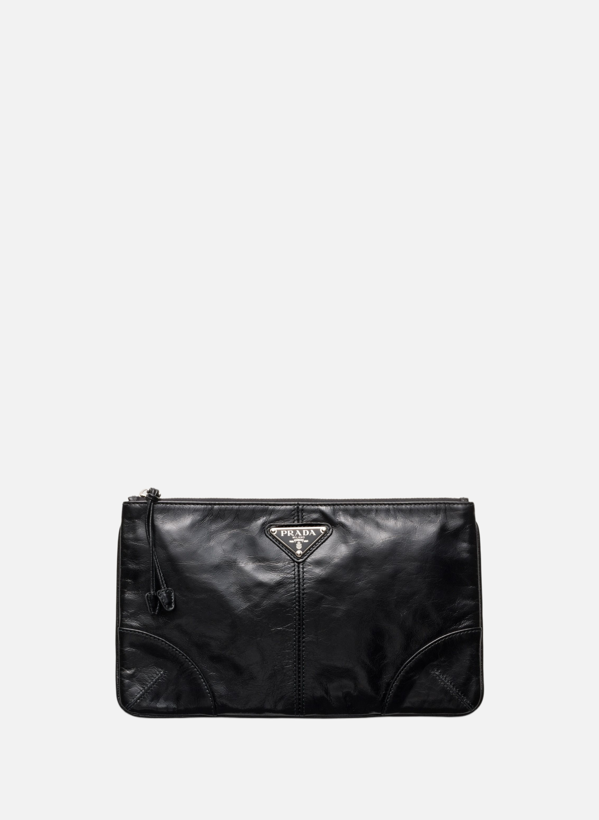 Pochette en cuir PRADA Noir