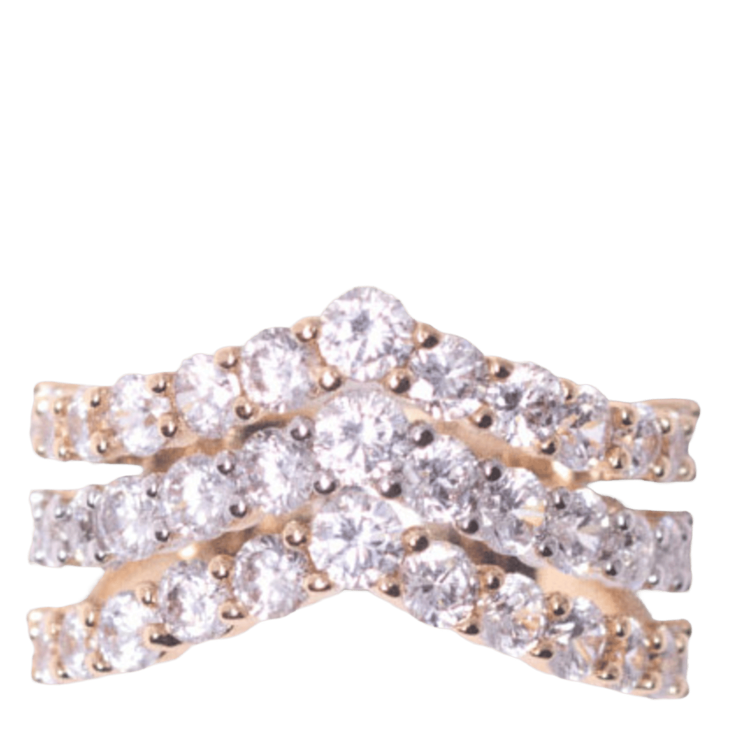 Bague avec pierre MAJE Doré