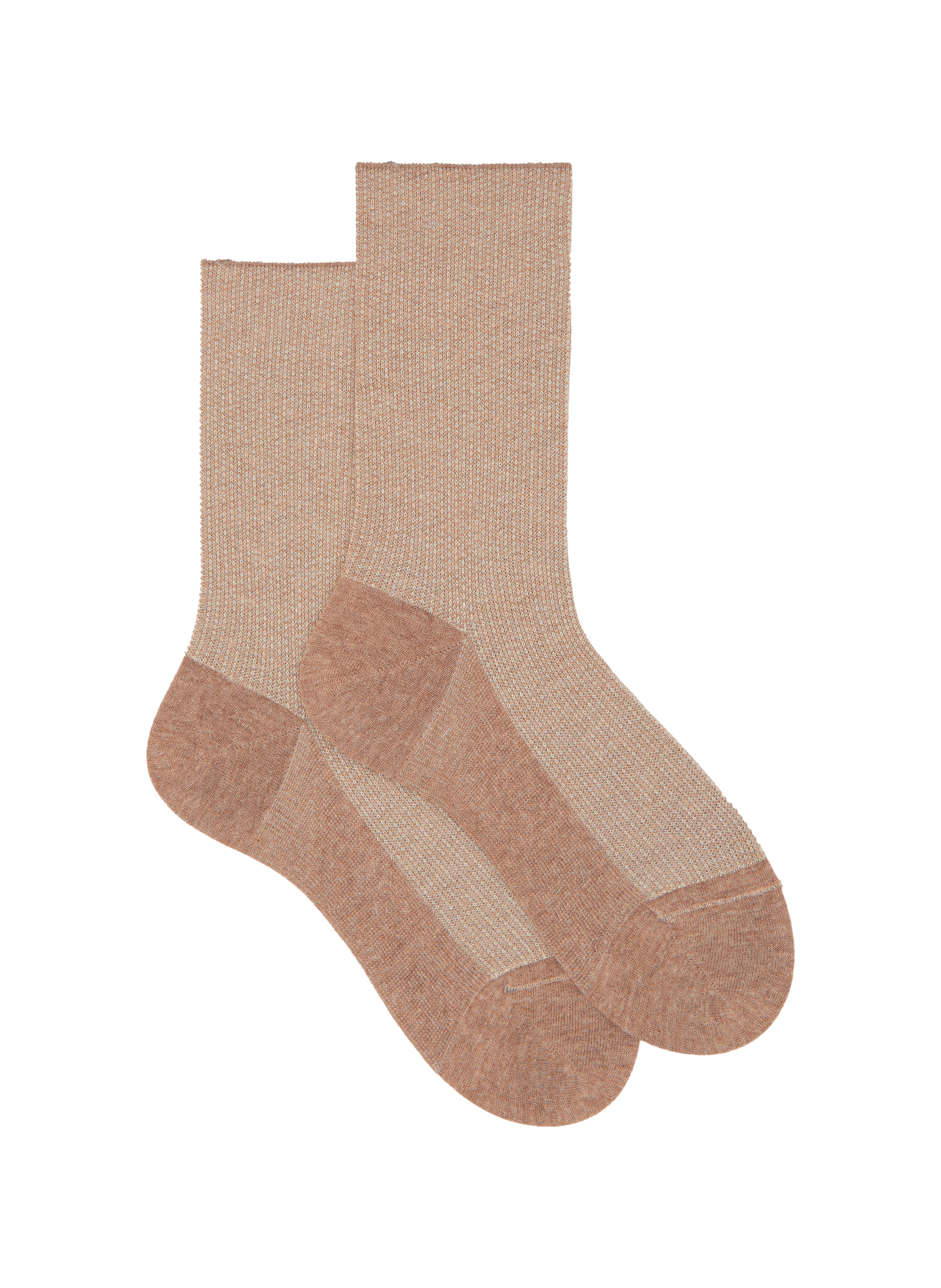 Chaussettes en laine douce métallissées  DORÉ DORÉ Beige