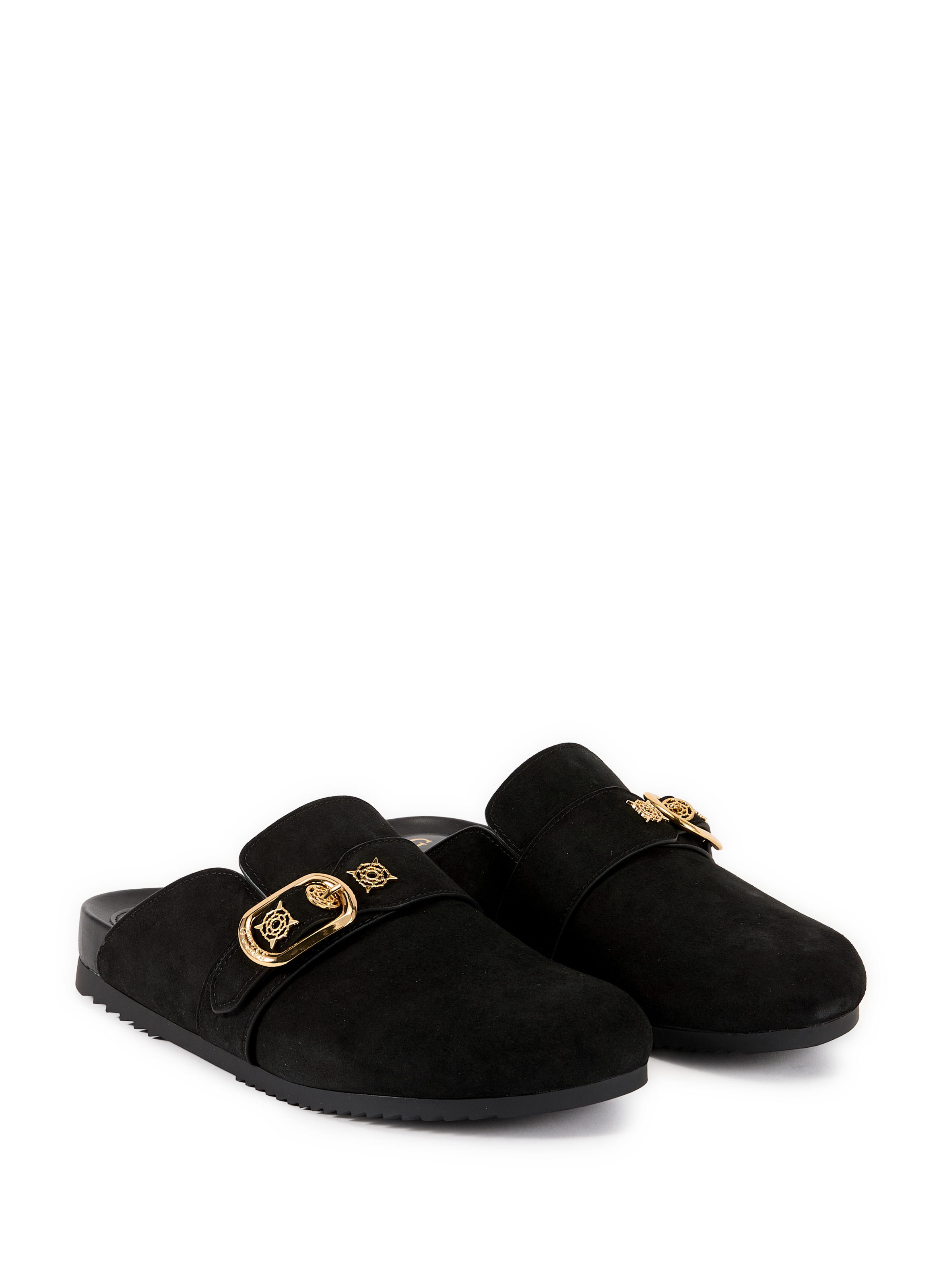 Mules Galava with serrated and suede finish GUESS Black