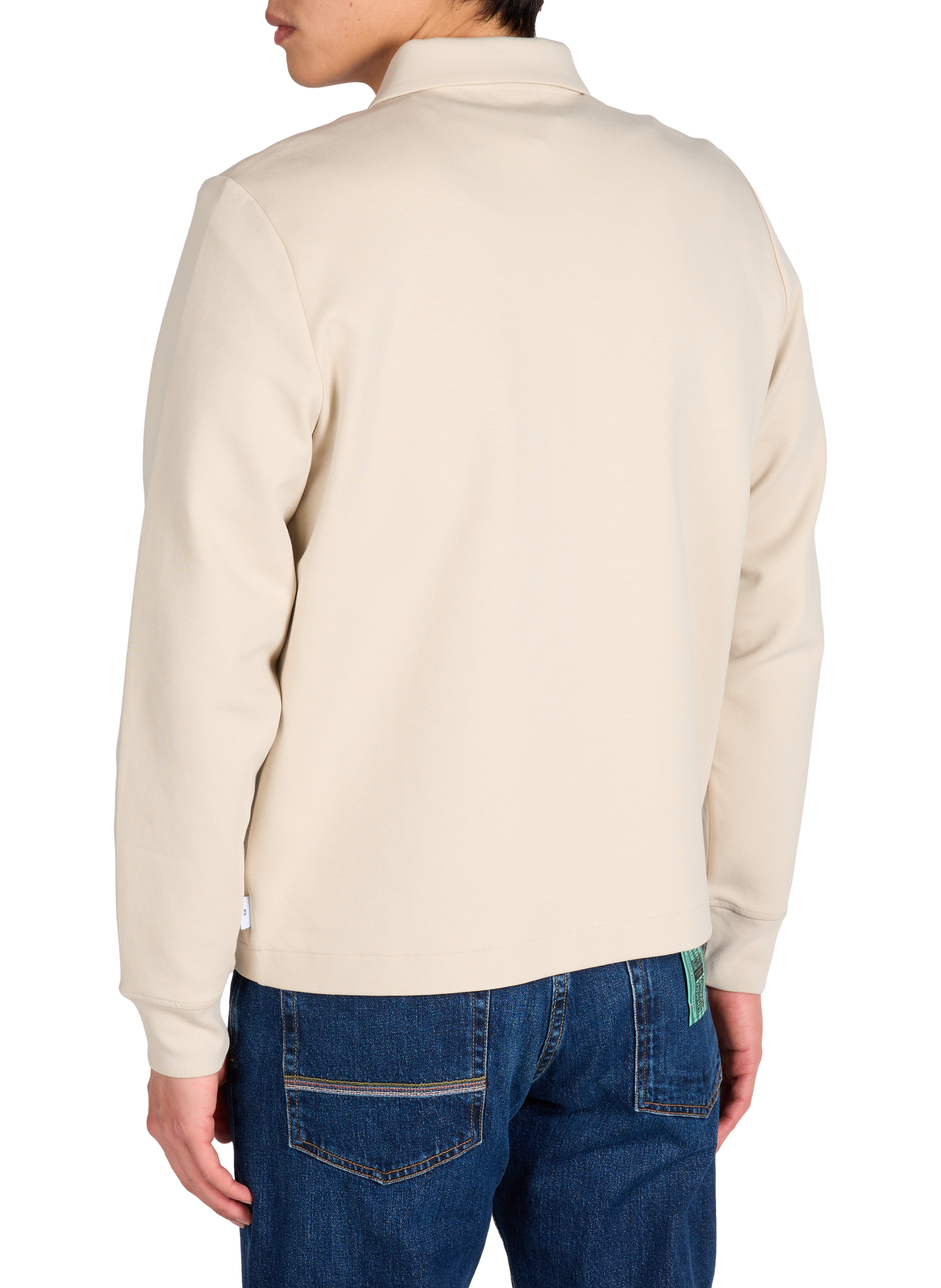 Zip-up sweatshirt in double-face jersey PAUL SMITH Grey