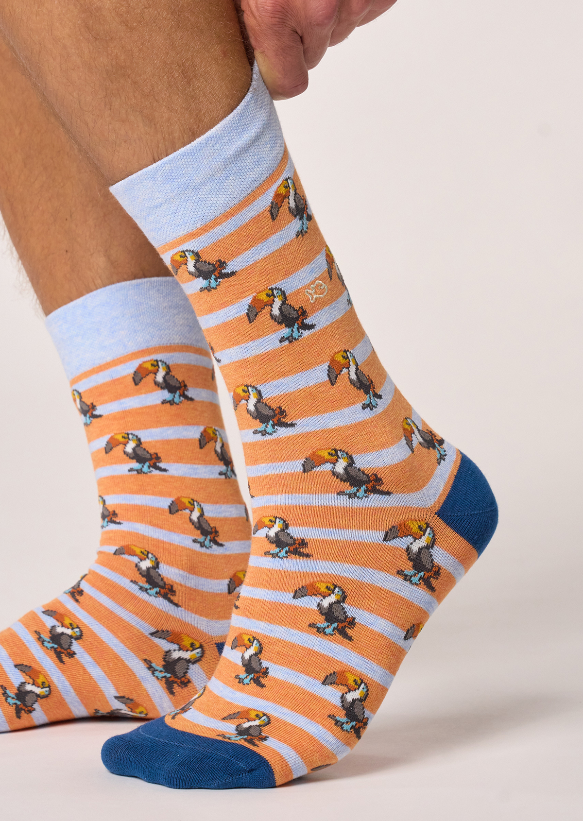 Chaussettes en coton peigné animaux BILLYBELT Orange