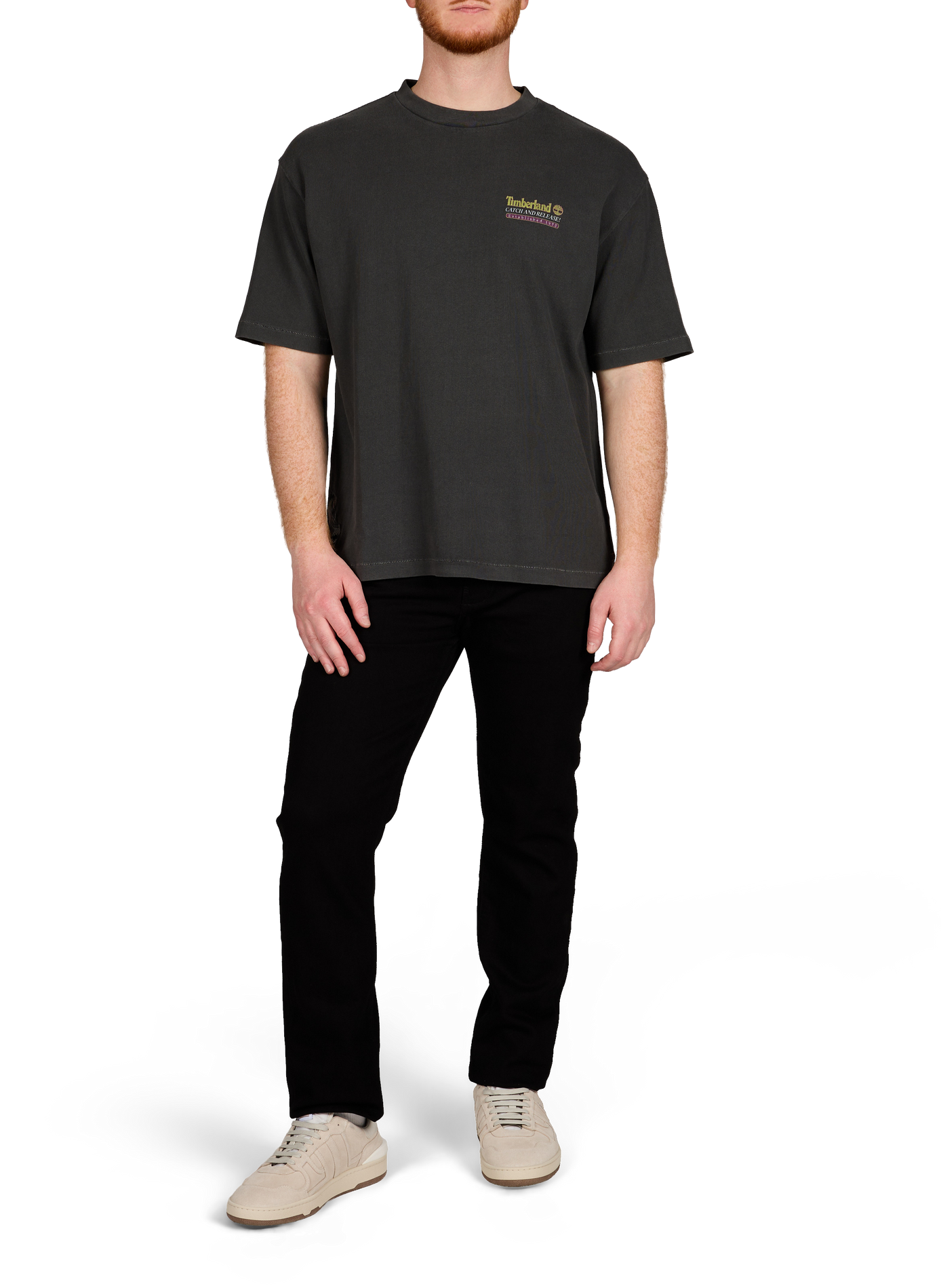 Printed cotton T-shirt TIMBERLAND Black