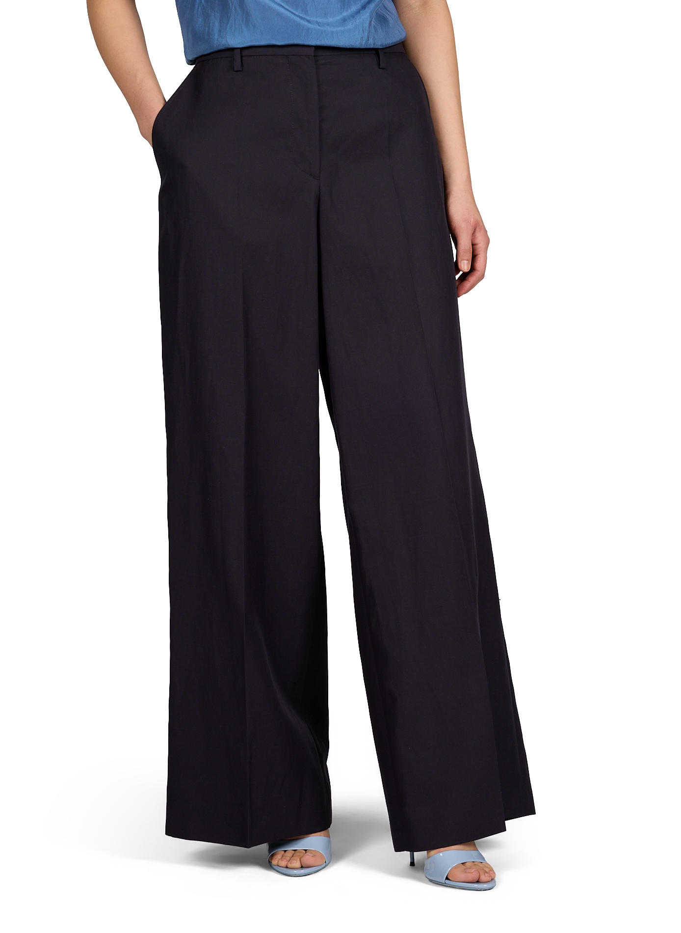 Rosa linen and cotton blend pants OFFICINE GENERALE No Color