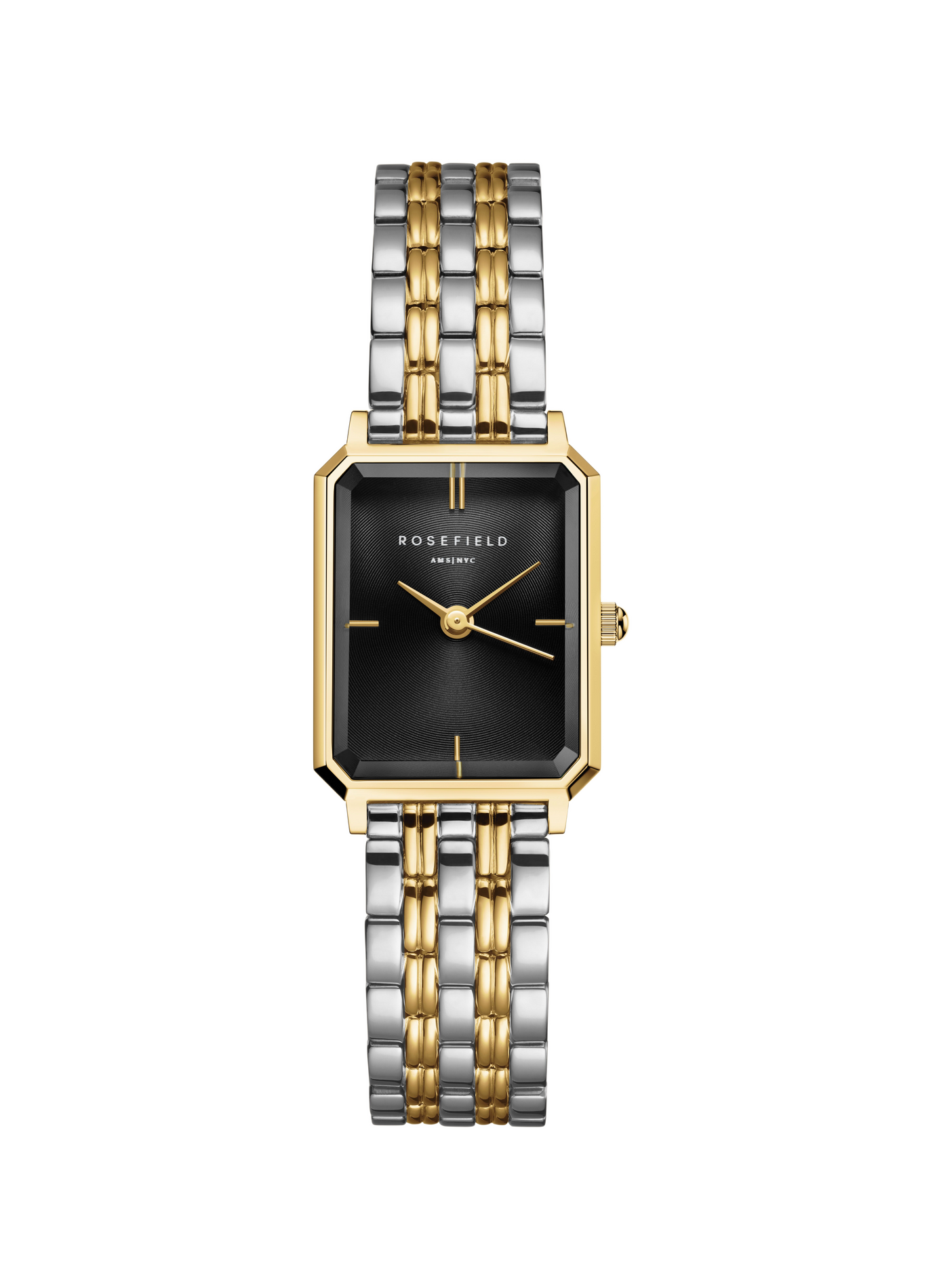 Montre analogique Octagon XS en acier inoxydable ROSEFIELD Noir