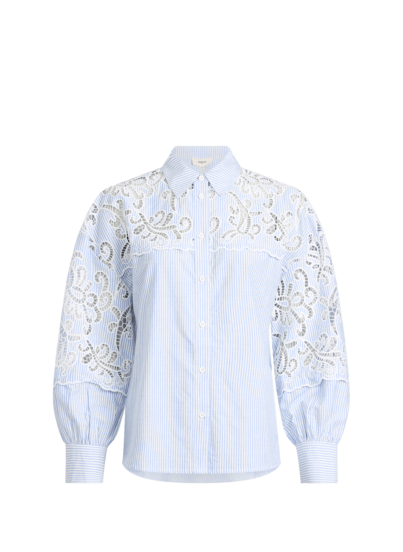 Blouse Leticia en coton SUNCOO Bleu