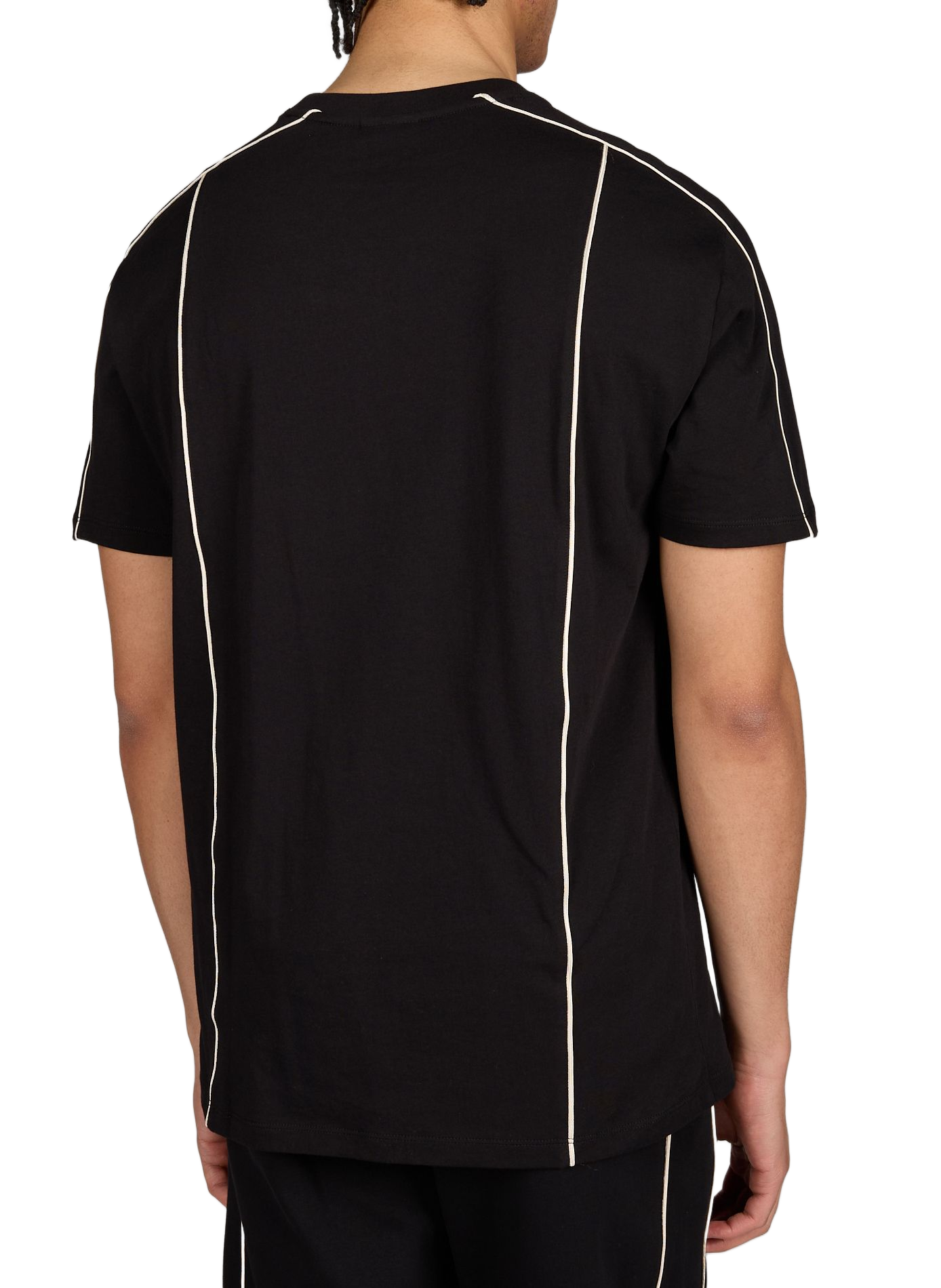 T-shirt col rond en coton ARMANI EXCHANGE Noir