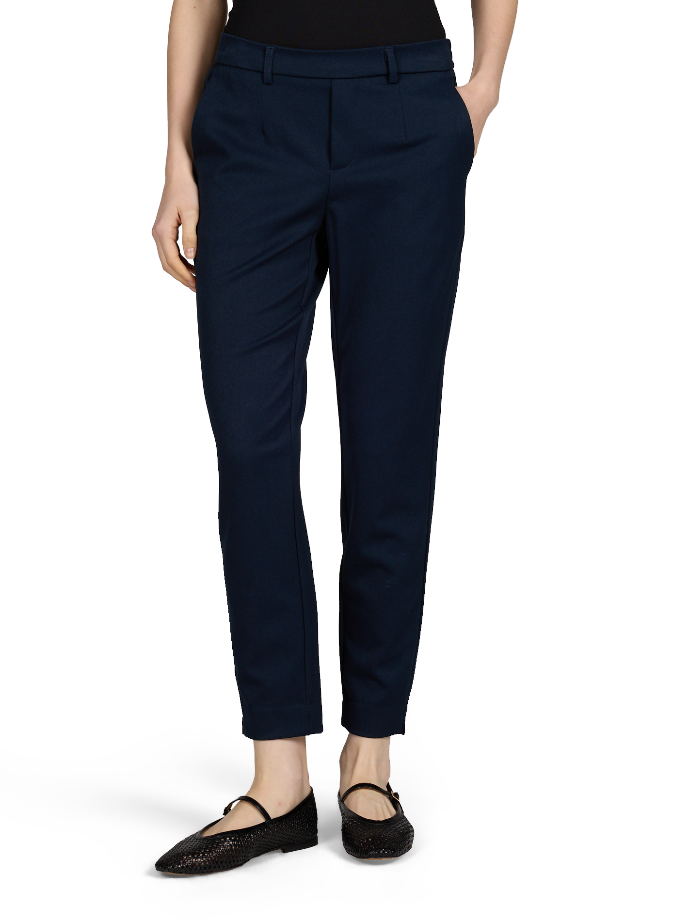 Pantalon Objlisa croisé  slim OBJECT Bleu