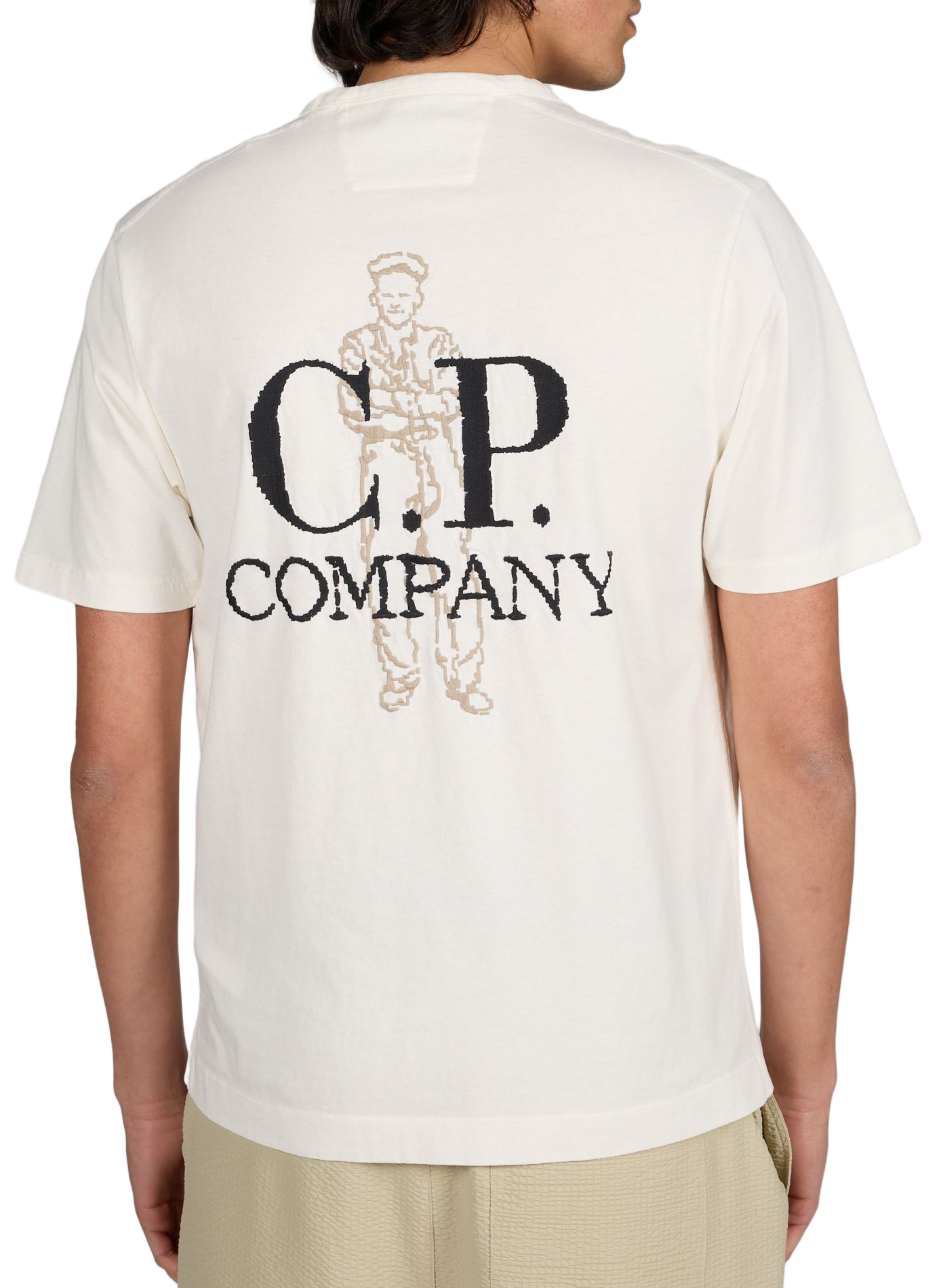 Straight cotton t-shirt CP COMPANY White