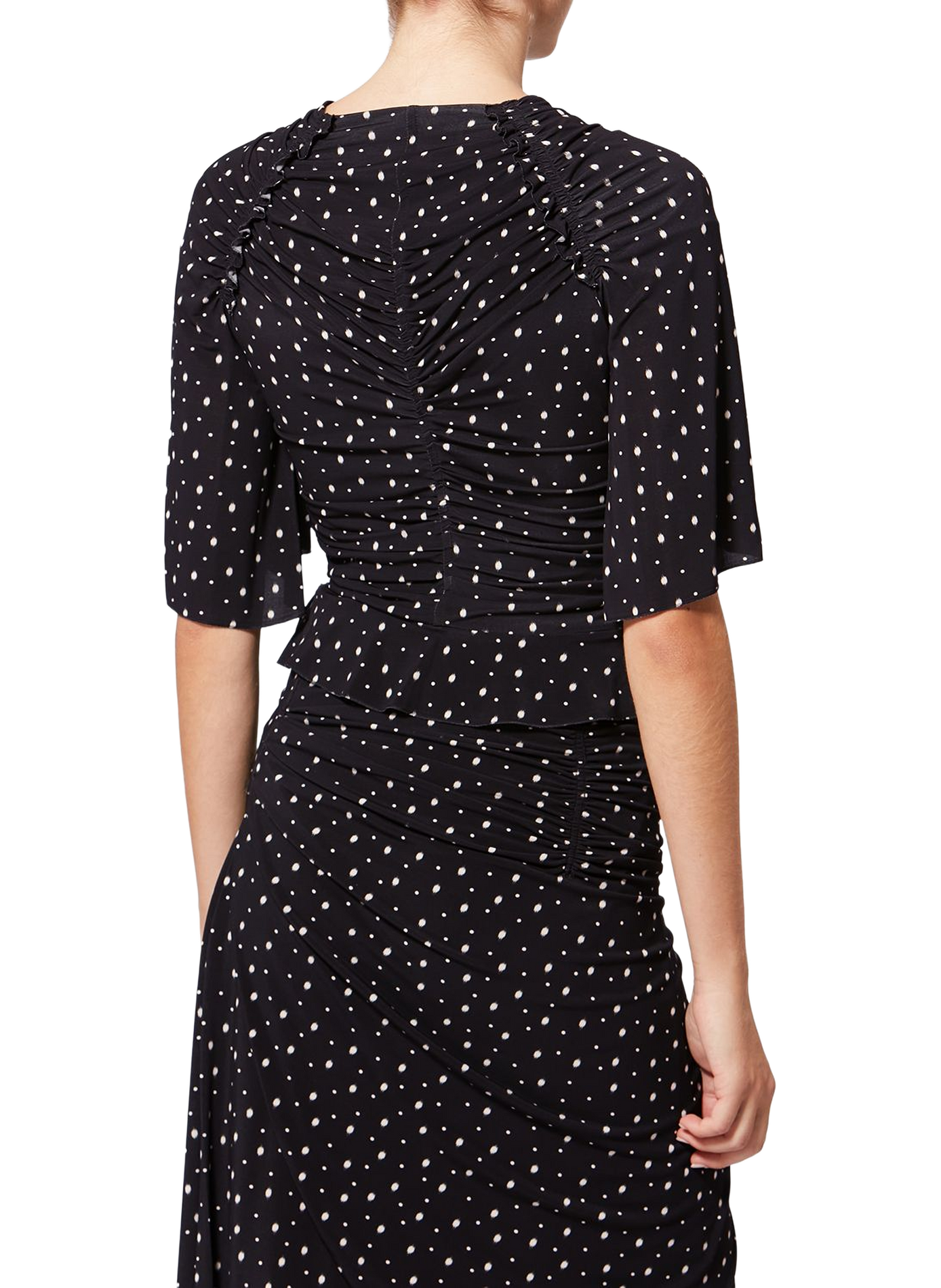Top Garla with ruched printed jersey ISABEL MARANT Black