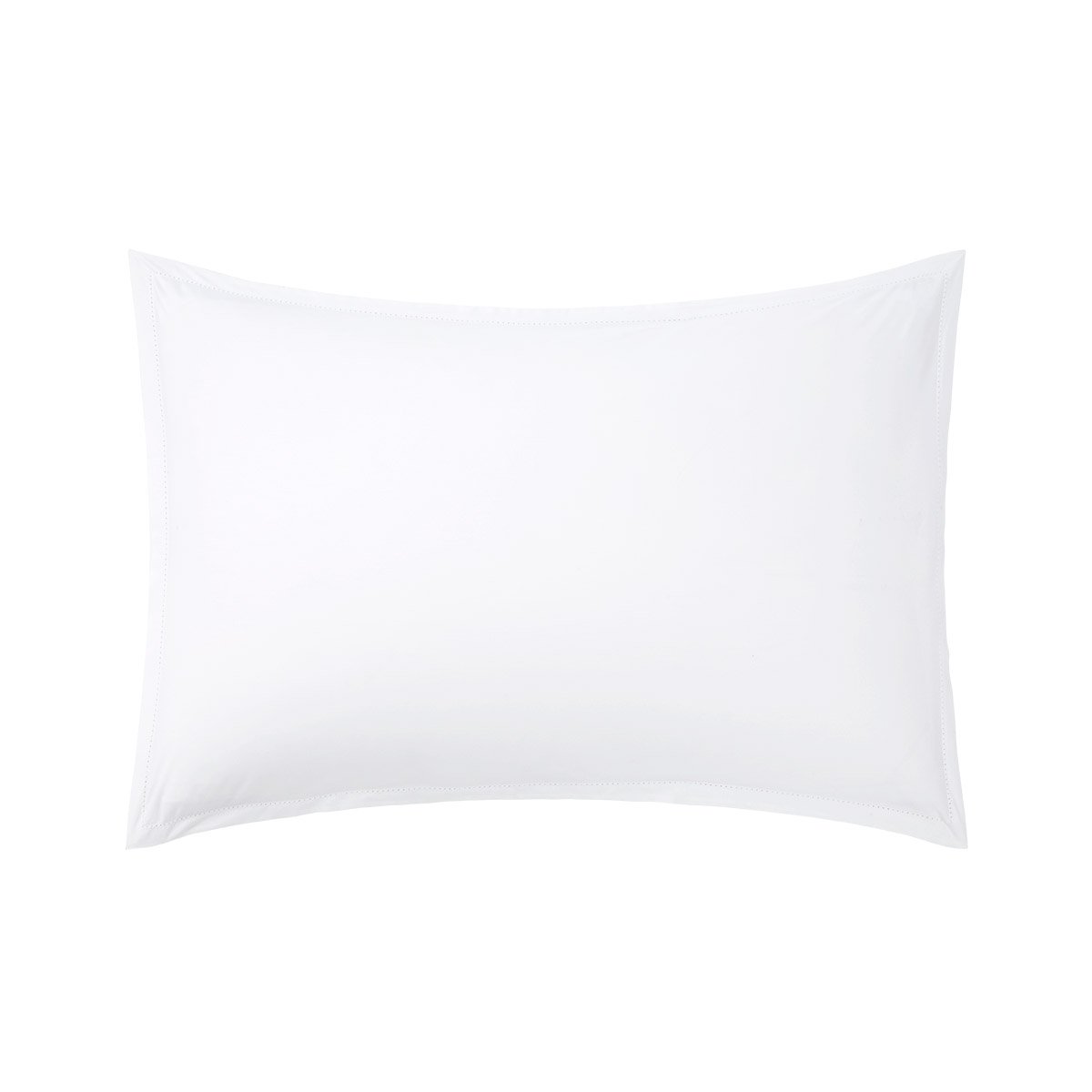 Taie pour oreiller ergonomique en percale de coton, alcove BlancDESFORGES