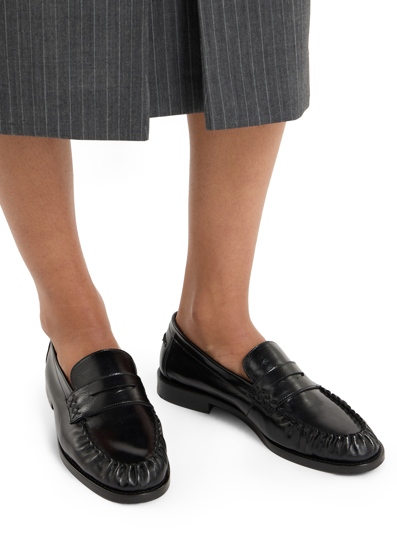 Leather loafers SAISON 1865 Black
