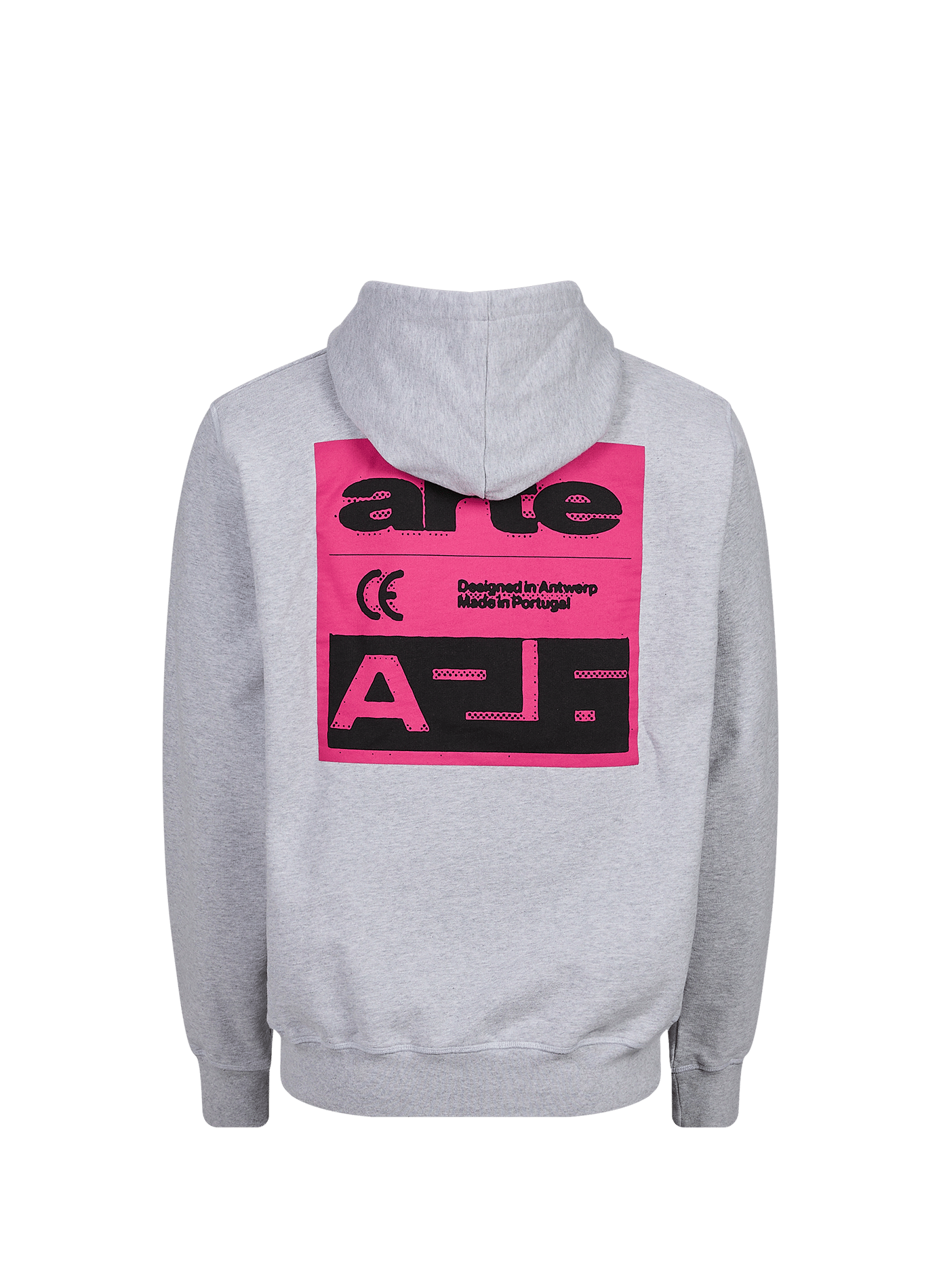 Hooded sweatshirt with screen print in cotton ARTE ANTWERP Grey