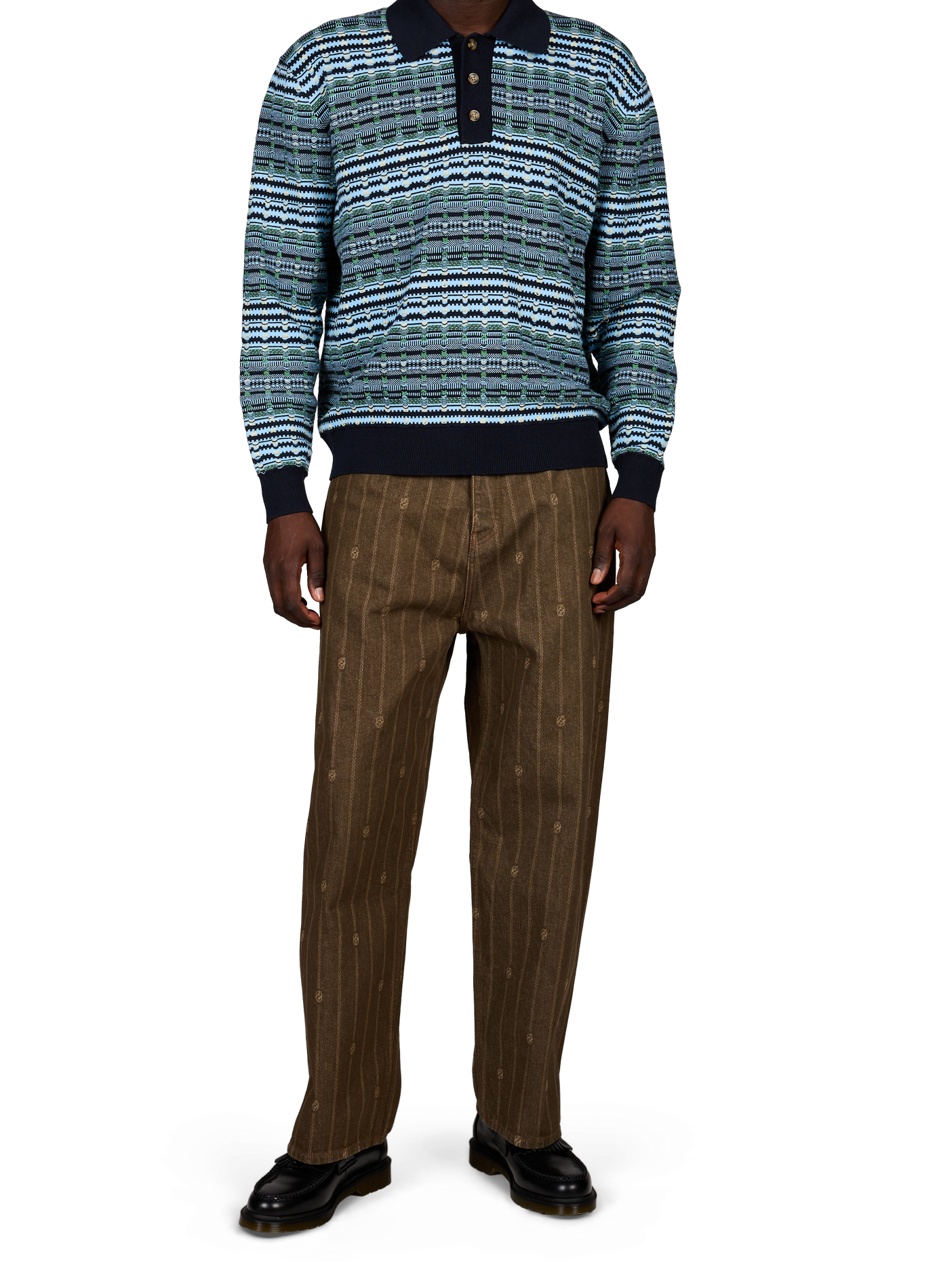 Cotton jumper  | Blue DROLE DE MONSIEUR Men