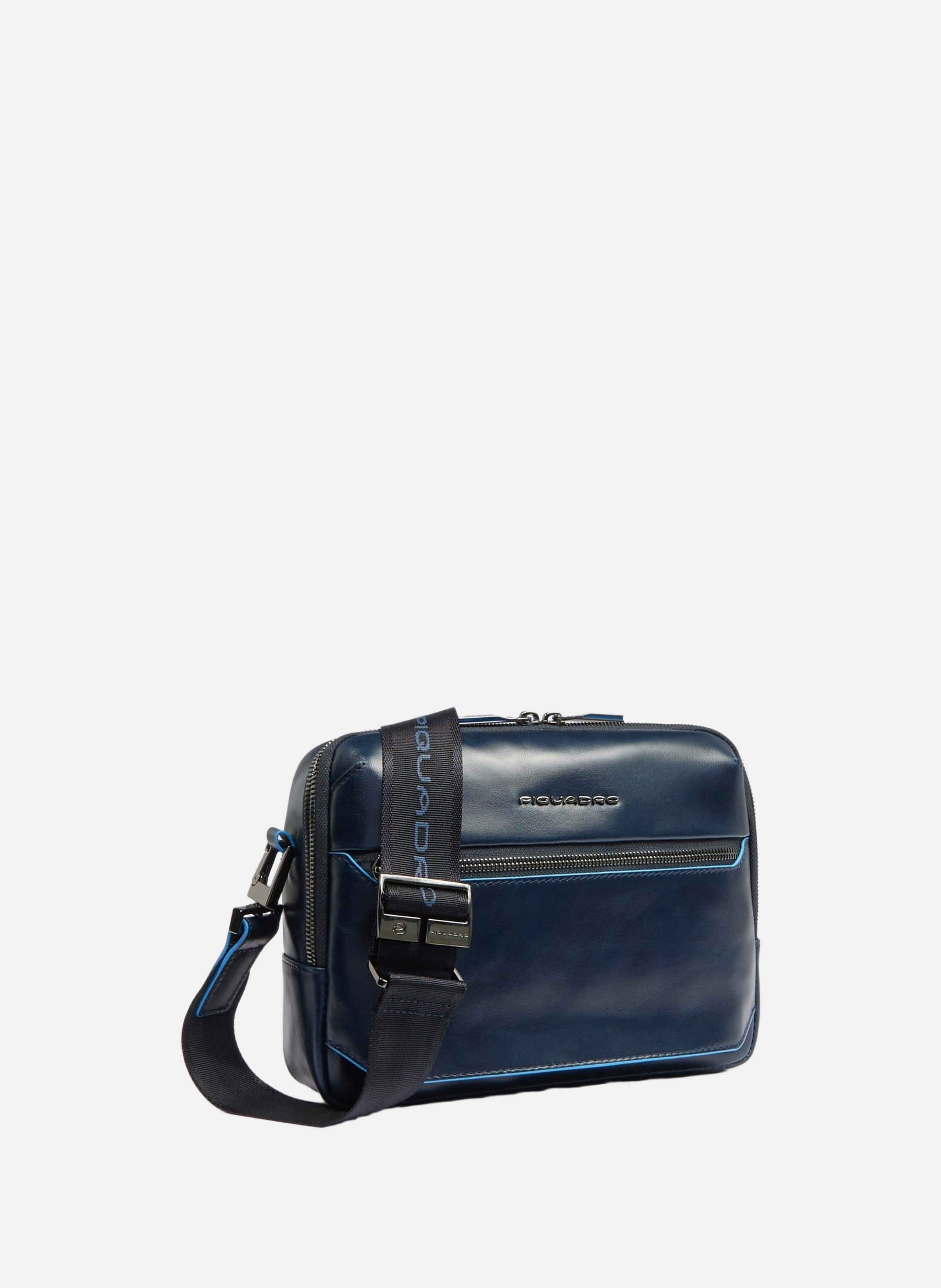 Men's crossbody bag for ipad®mini PIQUADRO Blue