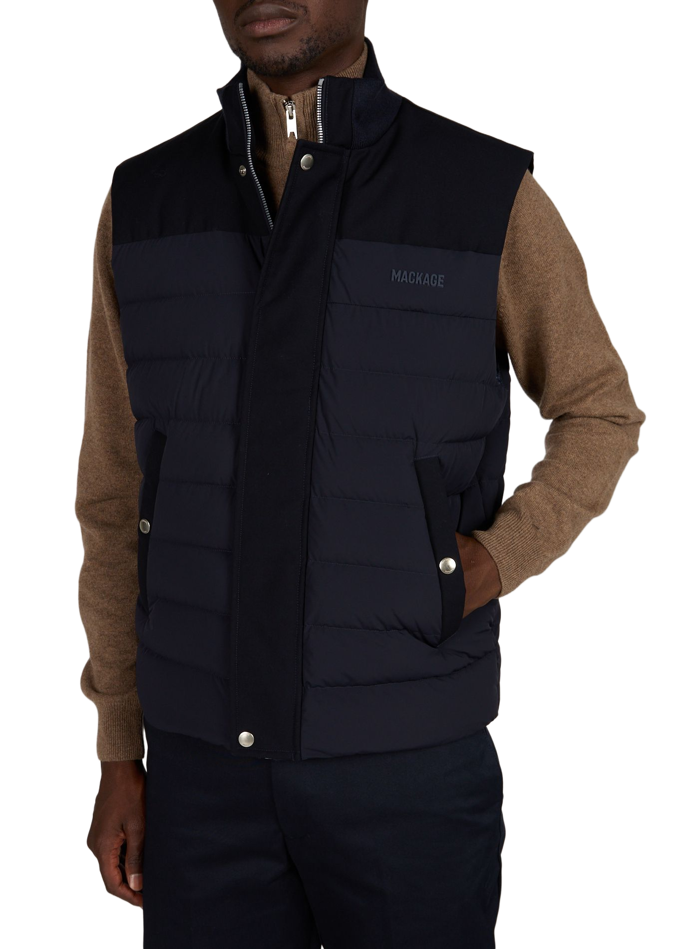 Brody Sleeveless Puffer Coat MACKAGE Blue