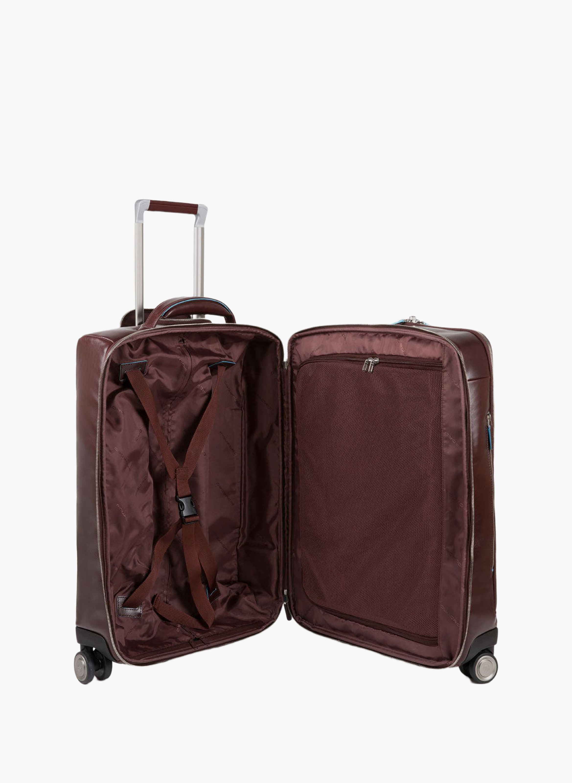 Valise à roulettes cabine d'ordinateur 15,6" PIQUADRO Marron