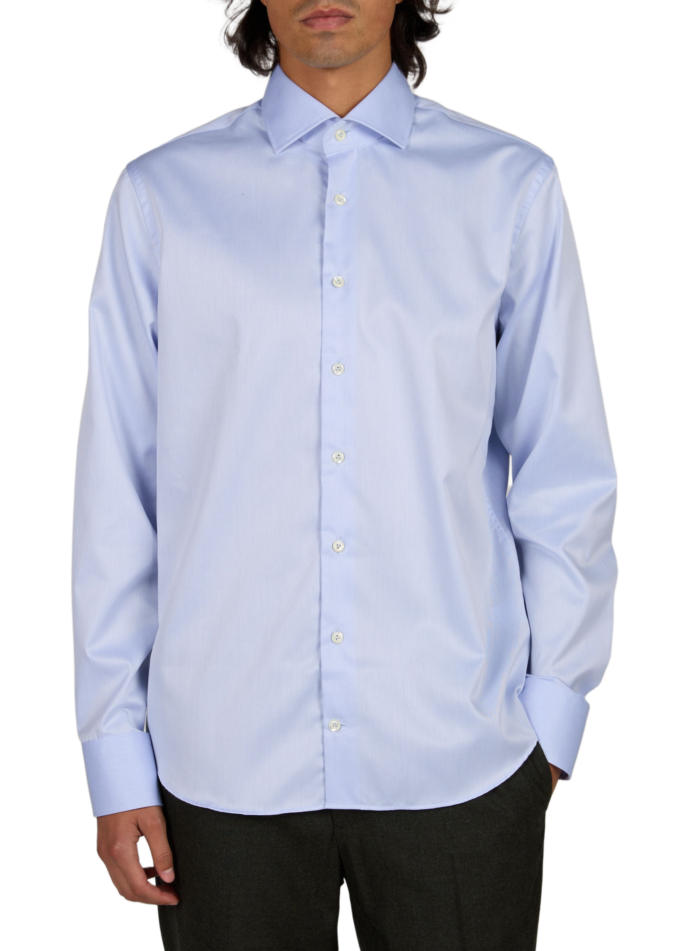 Chemise cintrée en coton VAN LAACK Bleu