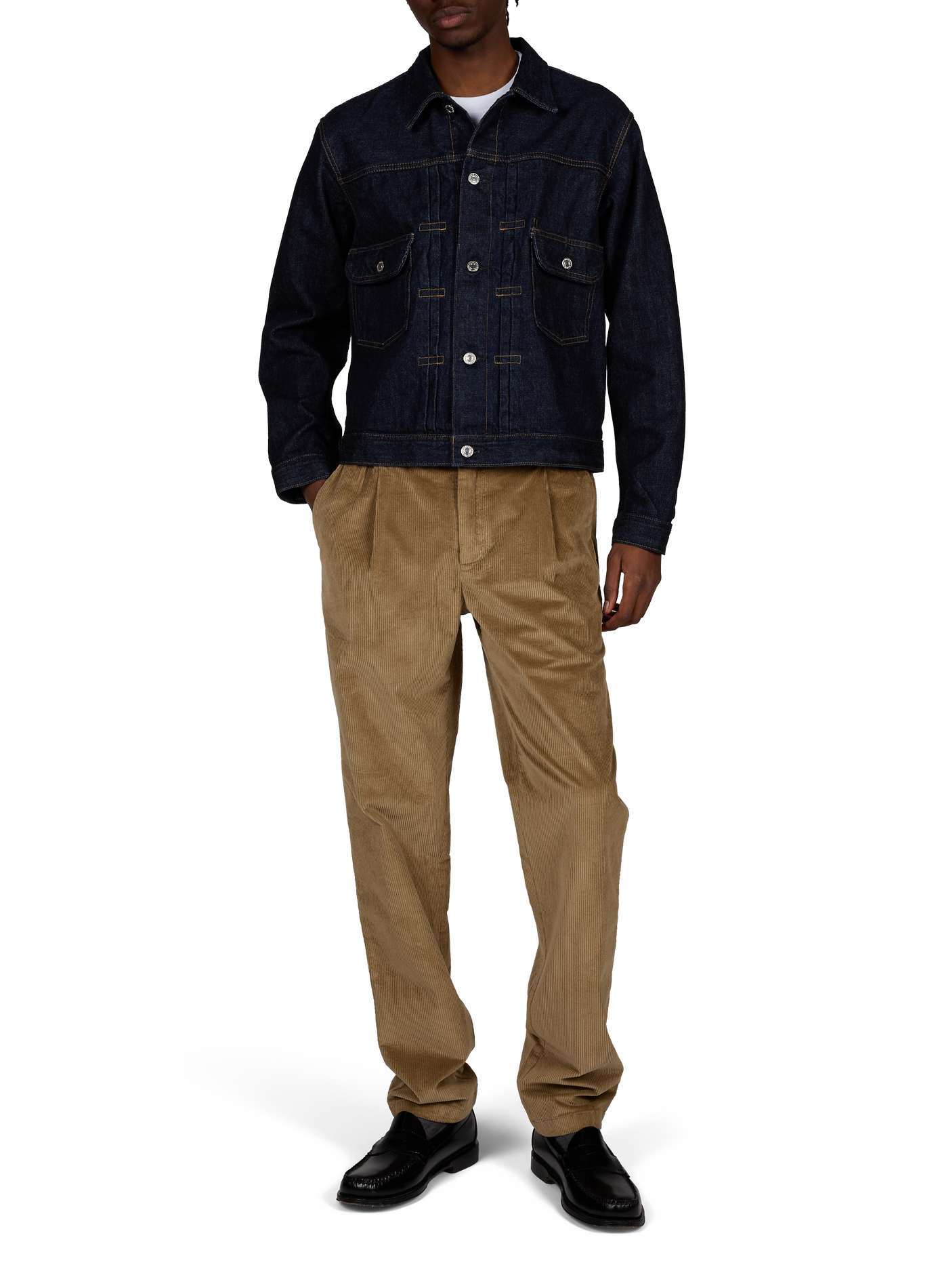 Oversize Denimjacke aus Baumwolle EDWIN Blau