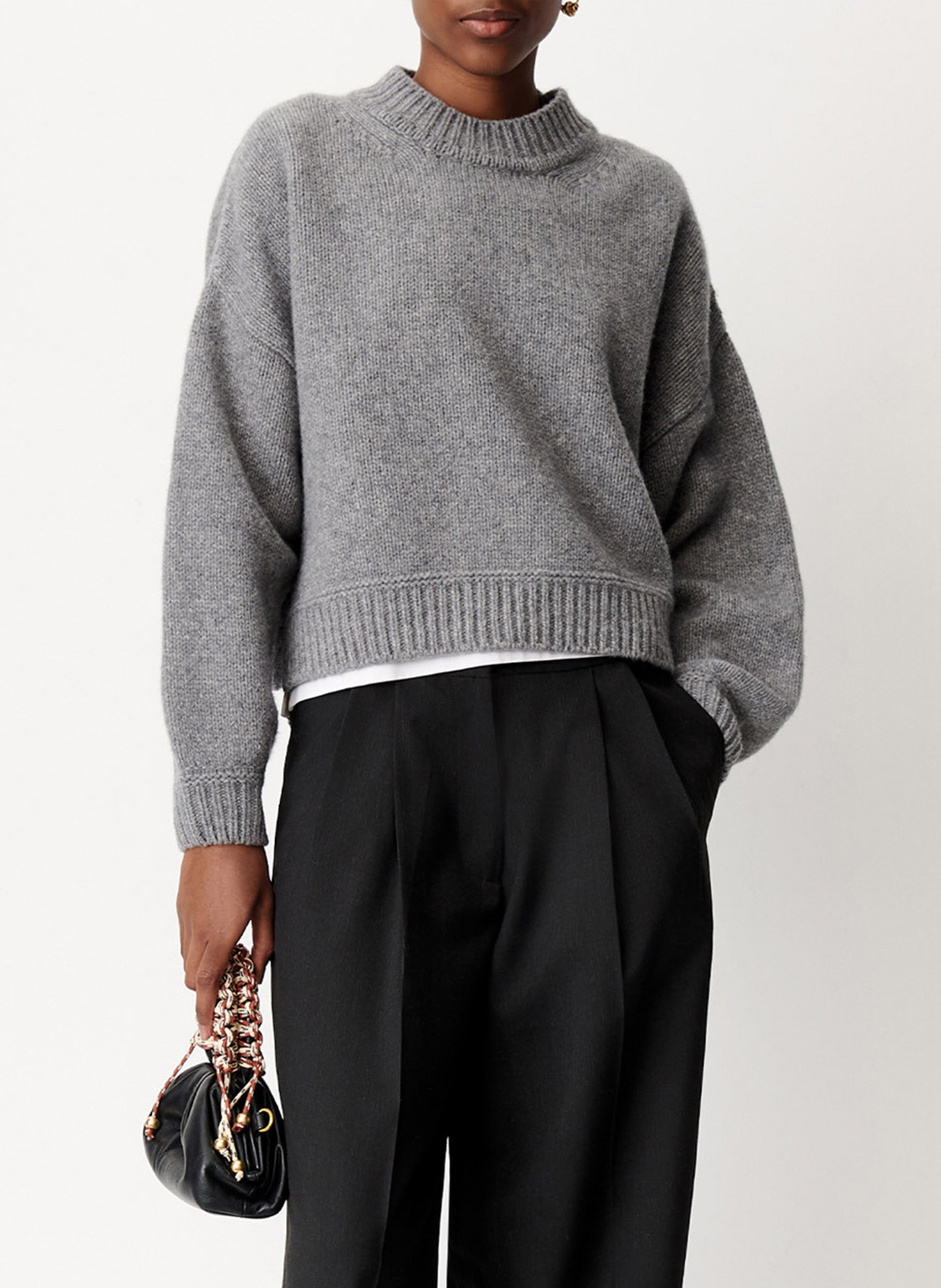 Pull ample en laine spero SESSUN Gris
