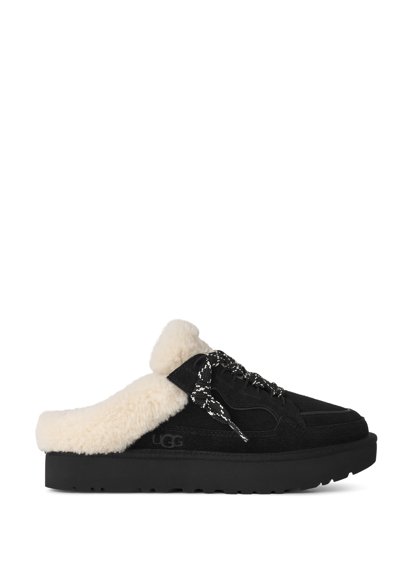 Lowmel Chestnut Pantoletten aus Leder UGG Schwarz
