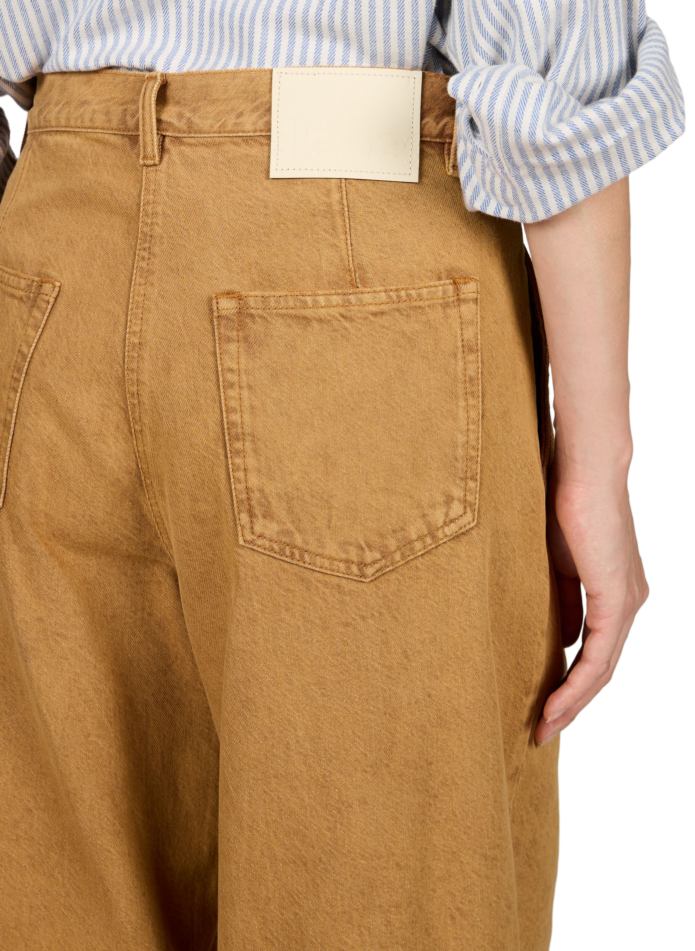 Wijde katoenen jeans BELLEROSE Bruin