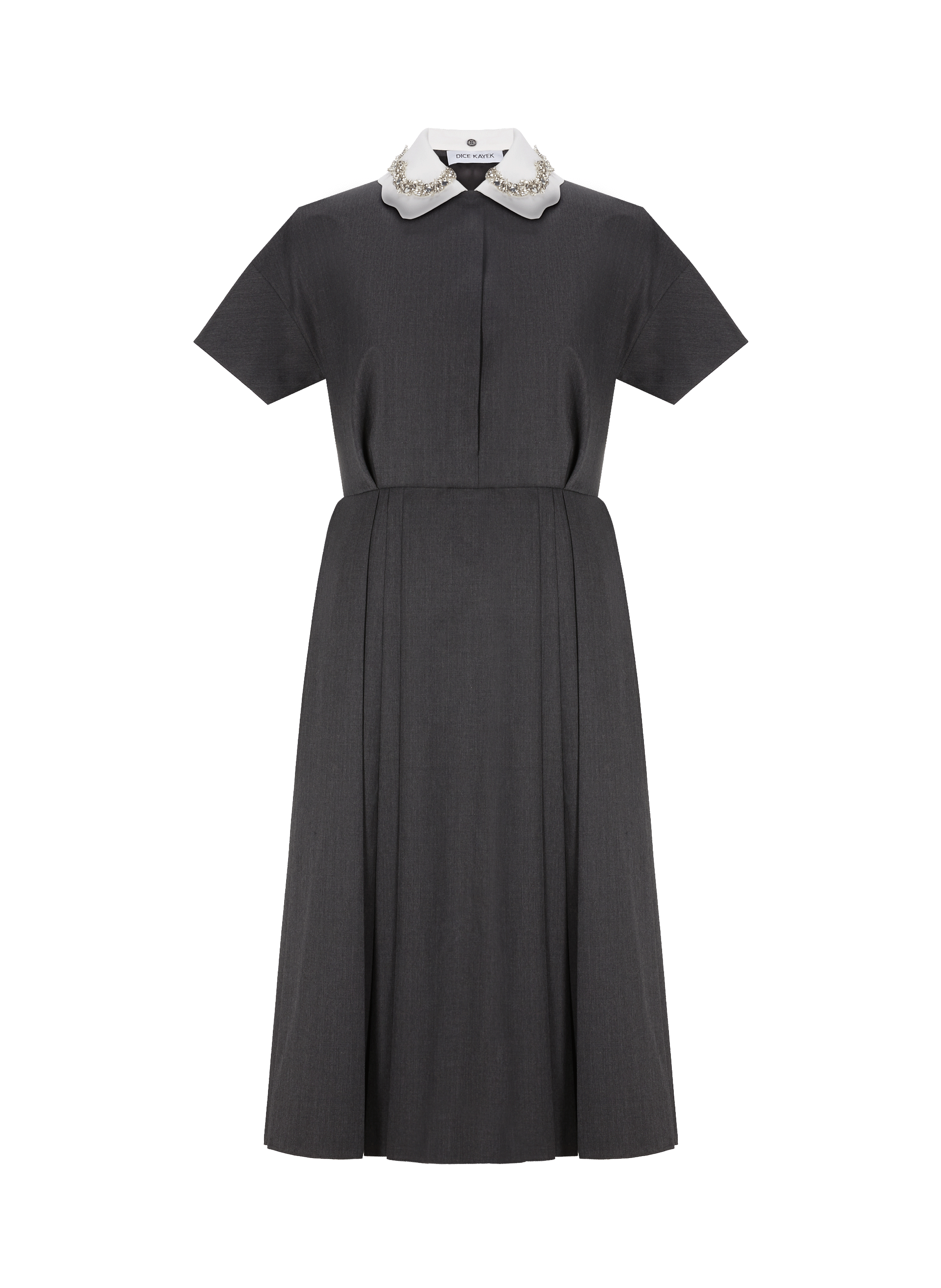 Robe midi Petal Sleeve en laine