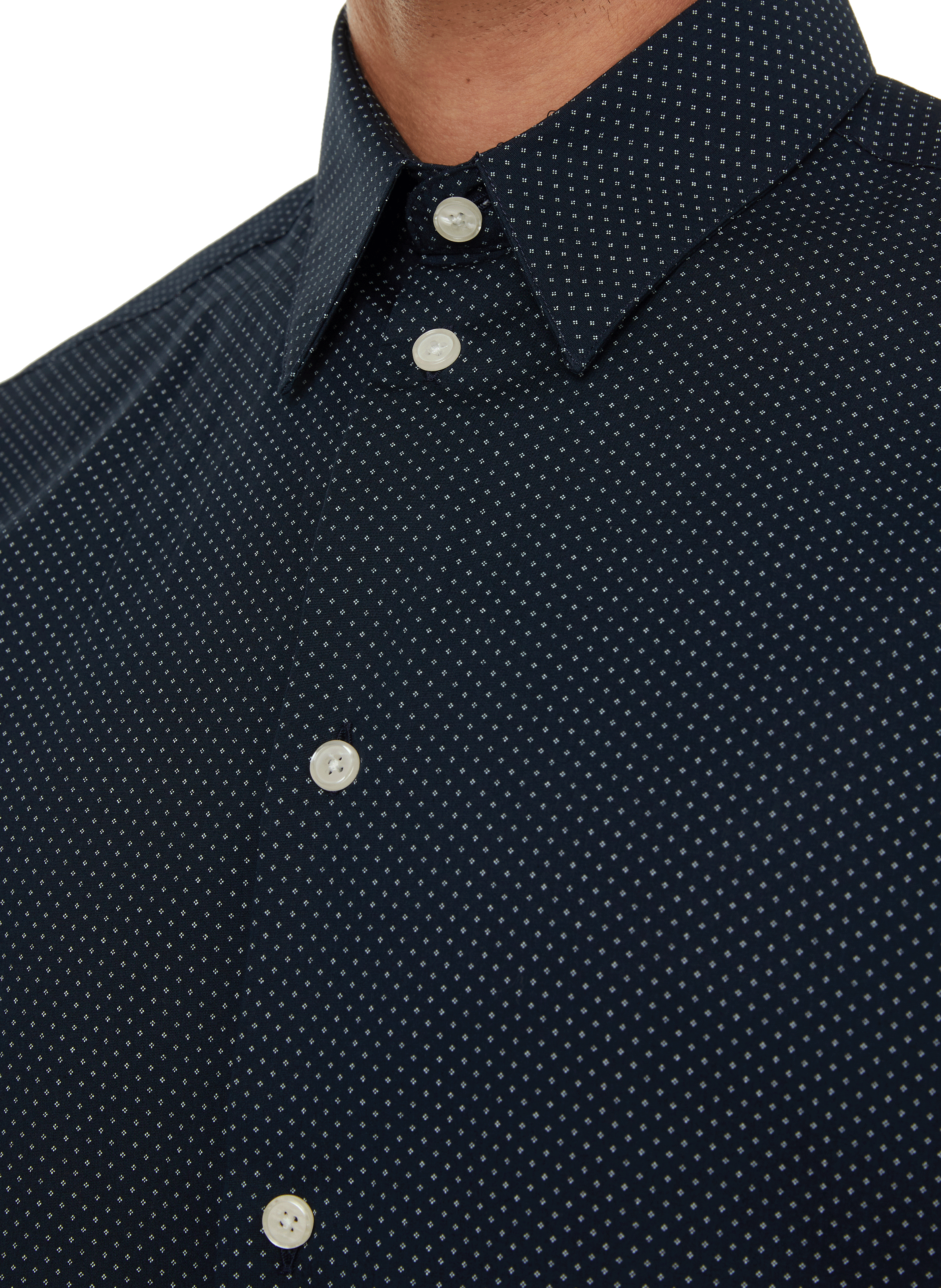 Chemise droite en coton AU PRINTEMPS PARIS Bleu