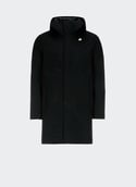 Parka mi-longue à capuche THOMAS Black pure