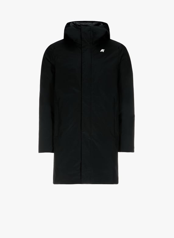 Parka mi-longue à capuche | Noir by K-WAY Parka mi-longue à capuche Noir