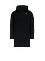 Parka mi-longue à capuche | Noir by K-WAY K-WAY Parka mi-longue à capuche | Noir