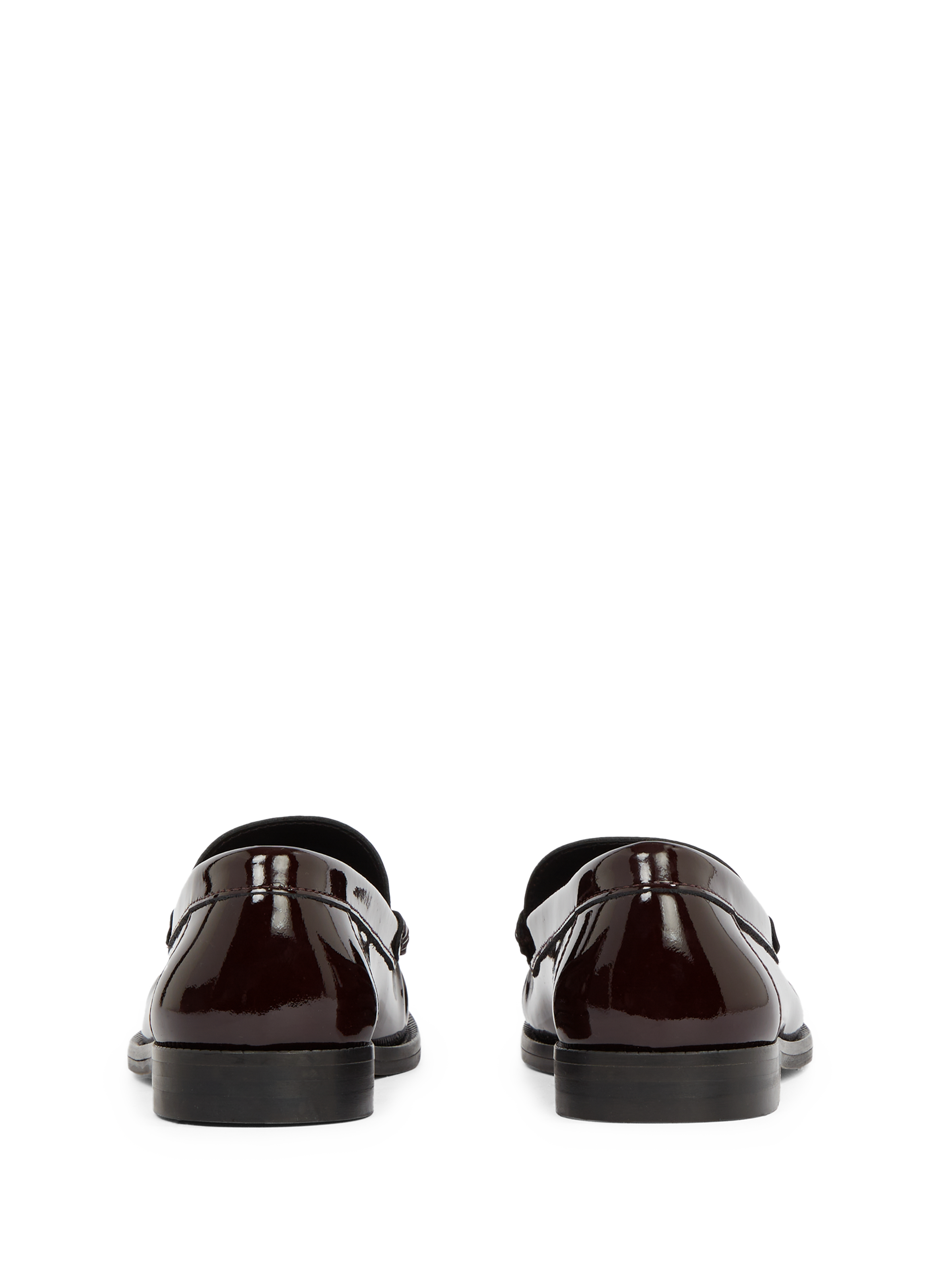 Mocassins en cuir verni TOMMY HILFIGER Rouge