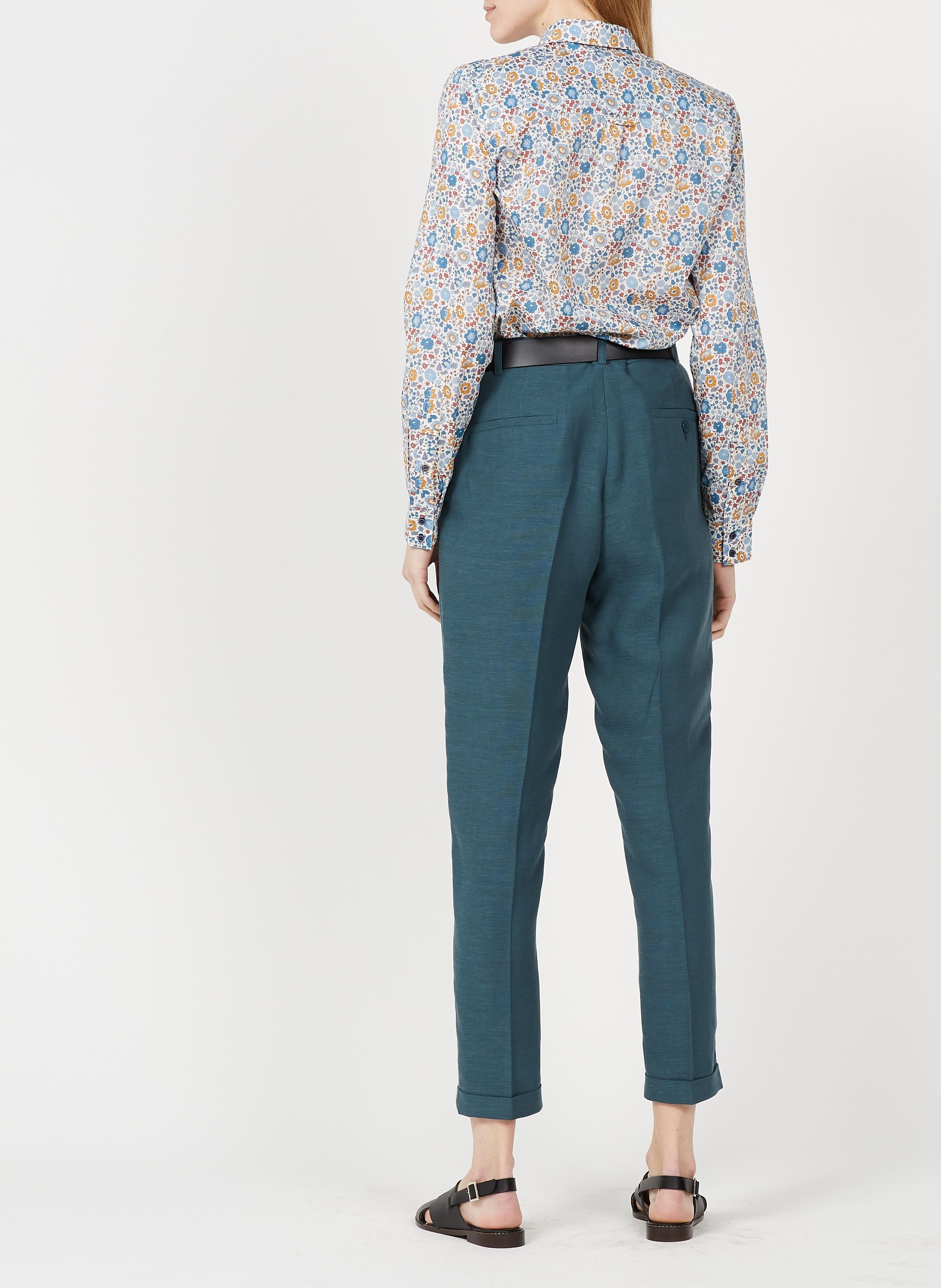 Ceinture cuir boucle ronde tisao SESSUN Noir