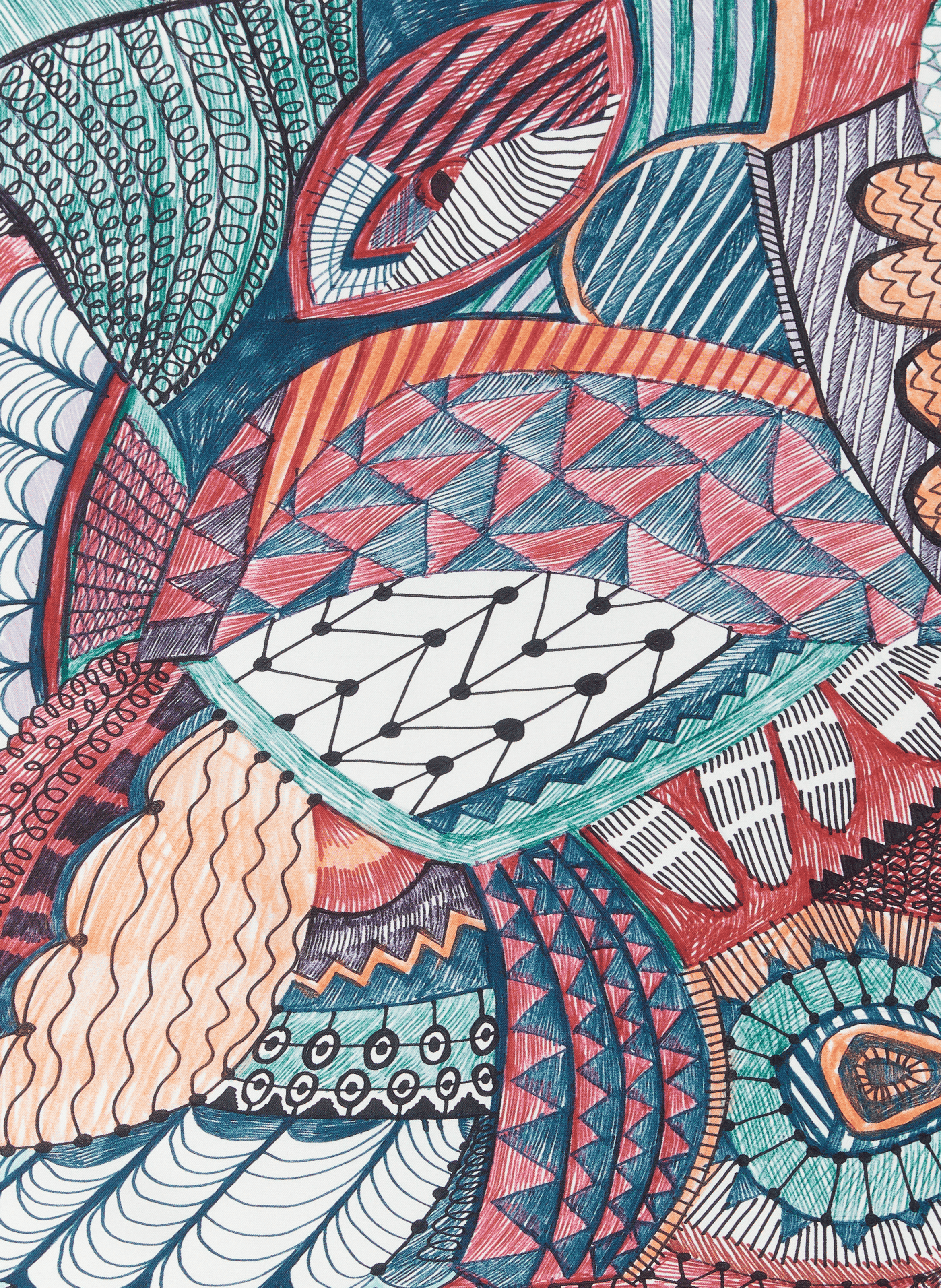 Foulard en soie Multicolore