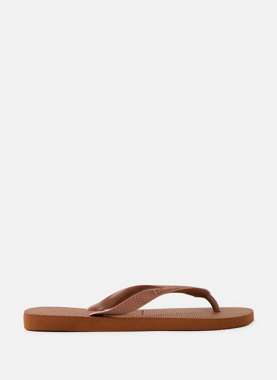 Brown Slim flip flops