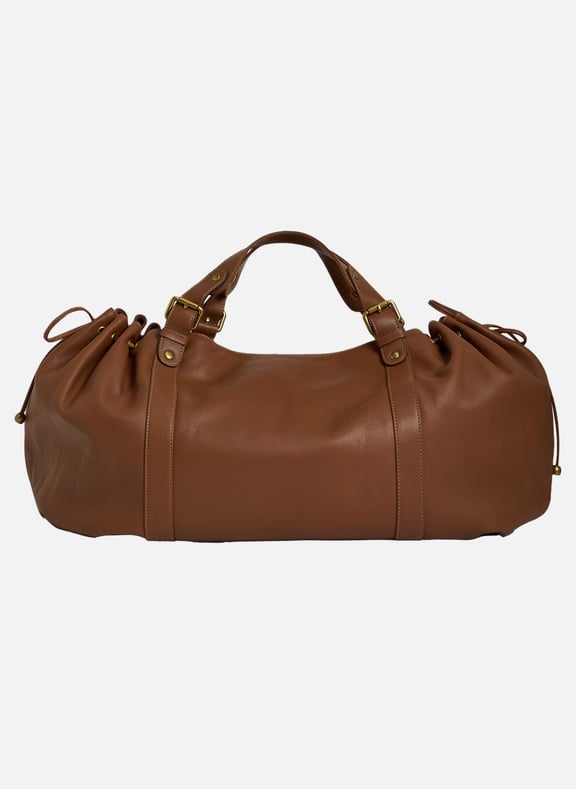 Sac de voyage en cuir - 72h Beige by GERARD DAREL GERARD DAREL Sac de voyage en cuir - 72h Beige