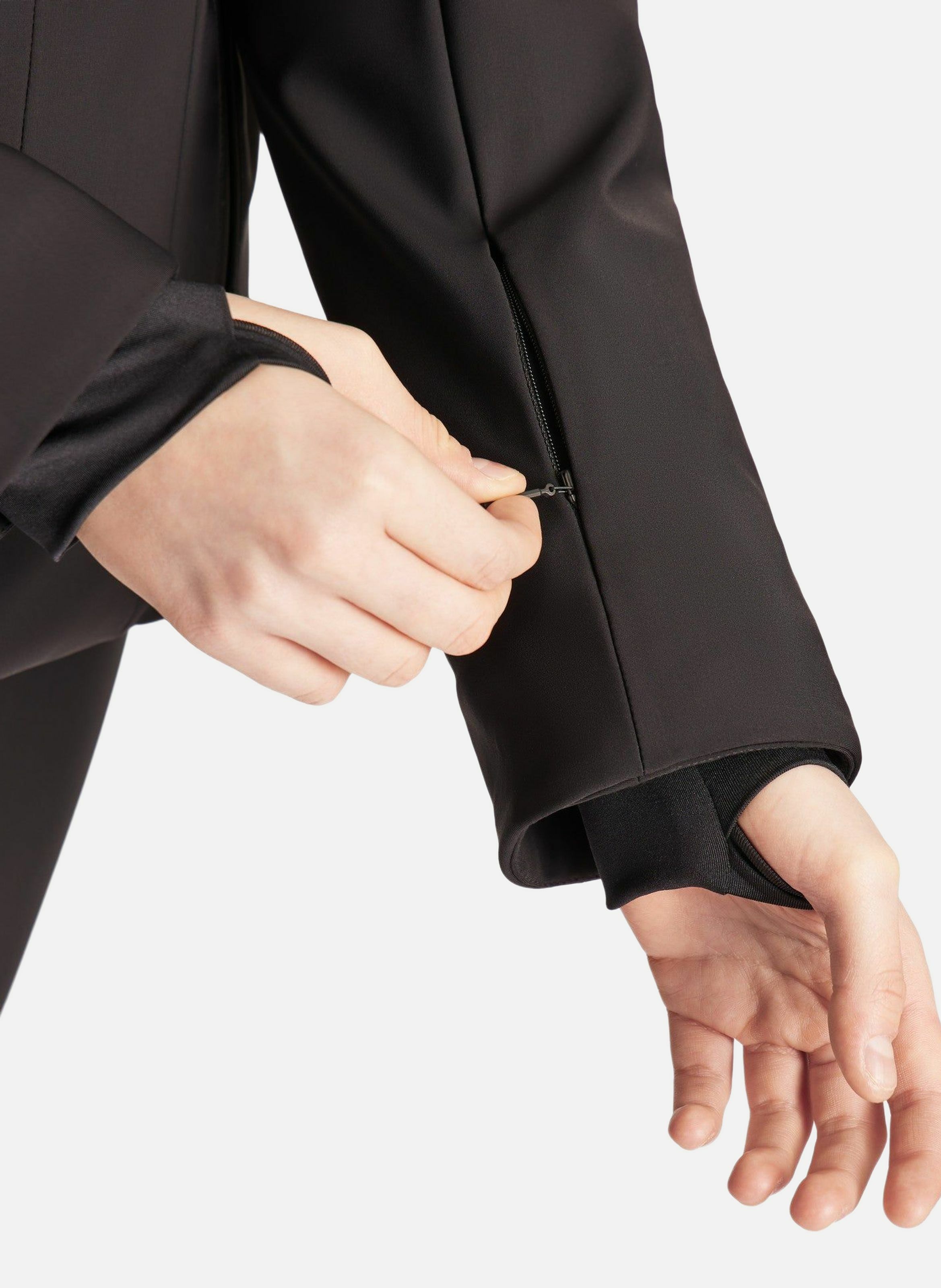 Veste de ski katarina col tailleur coupe regular FUSALP Noir