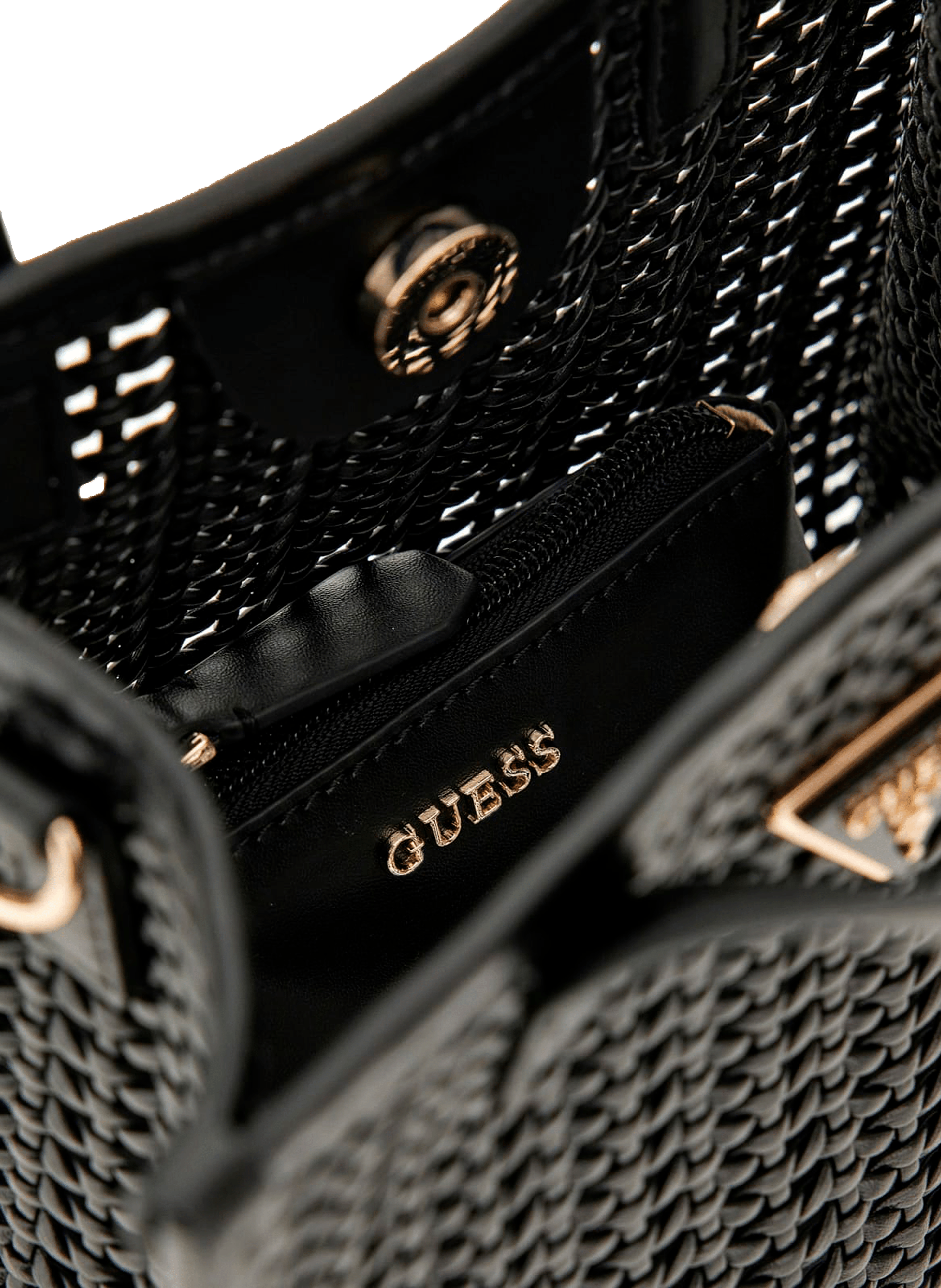 Brigitta braided handbag GUESS Black